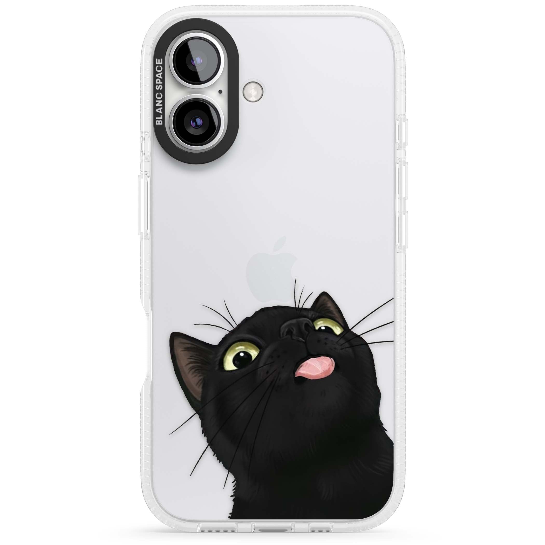 Black Cat Energy for her iPhone case | Clear Case Impact Air case for iPhone 16, iPhone 16 Plus