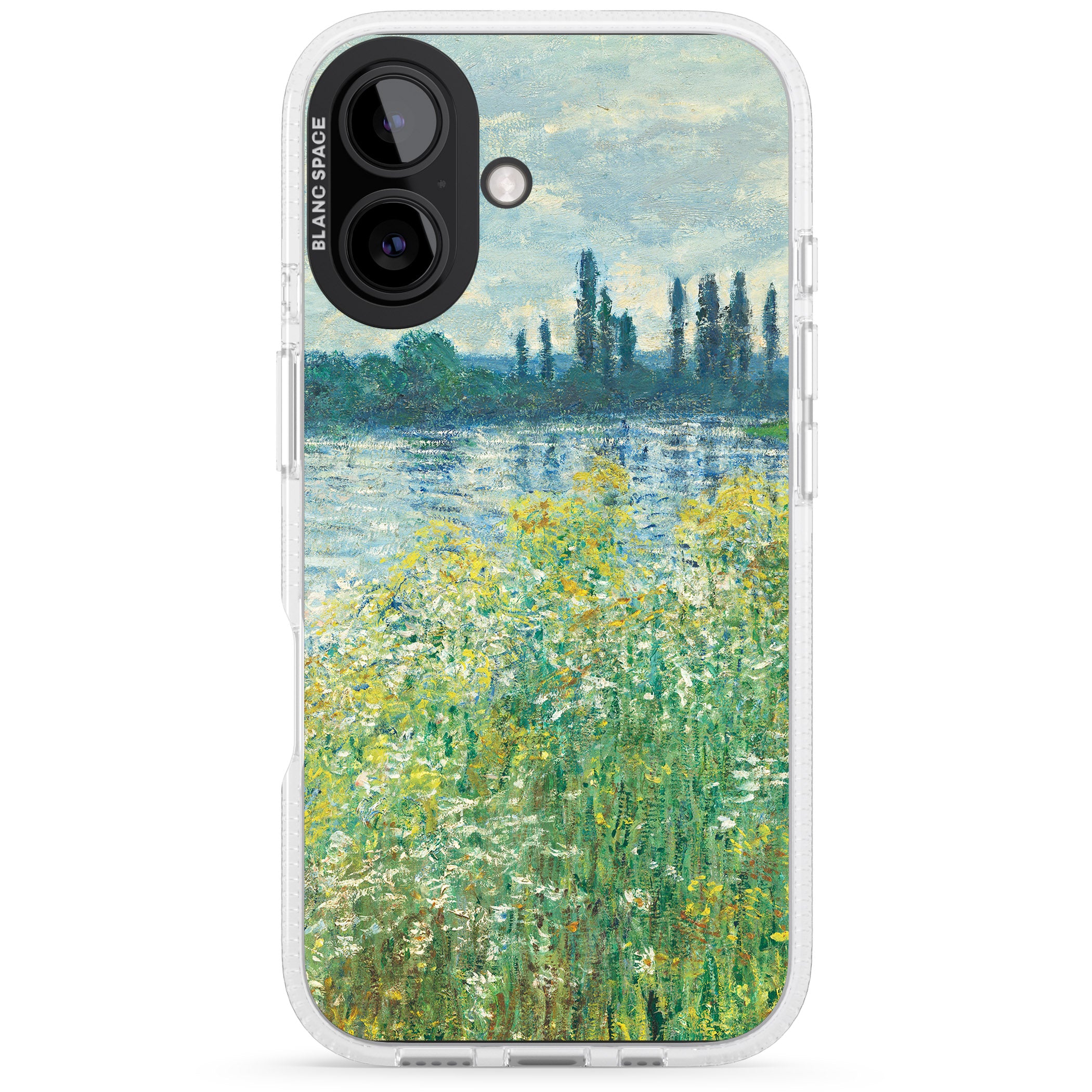 Banks of the Seine by Claude Monet iPhone 16 / 16 Plus Clear Case Impact Air - Blanc Space