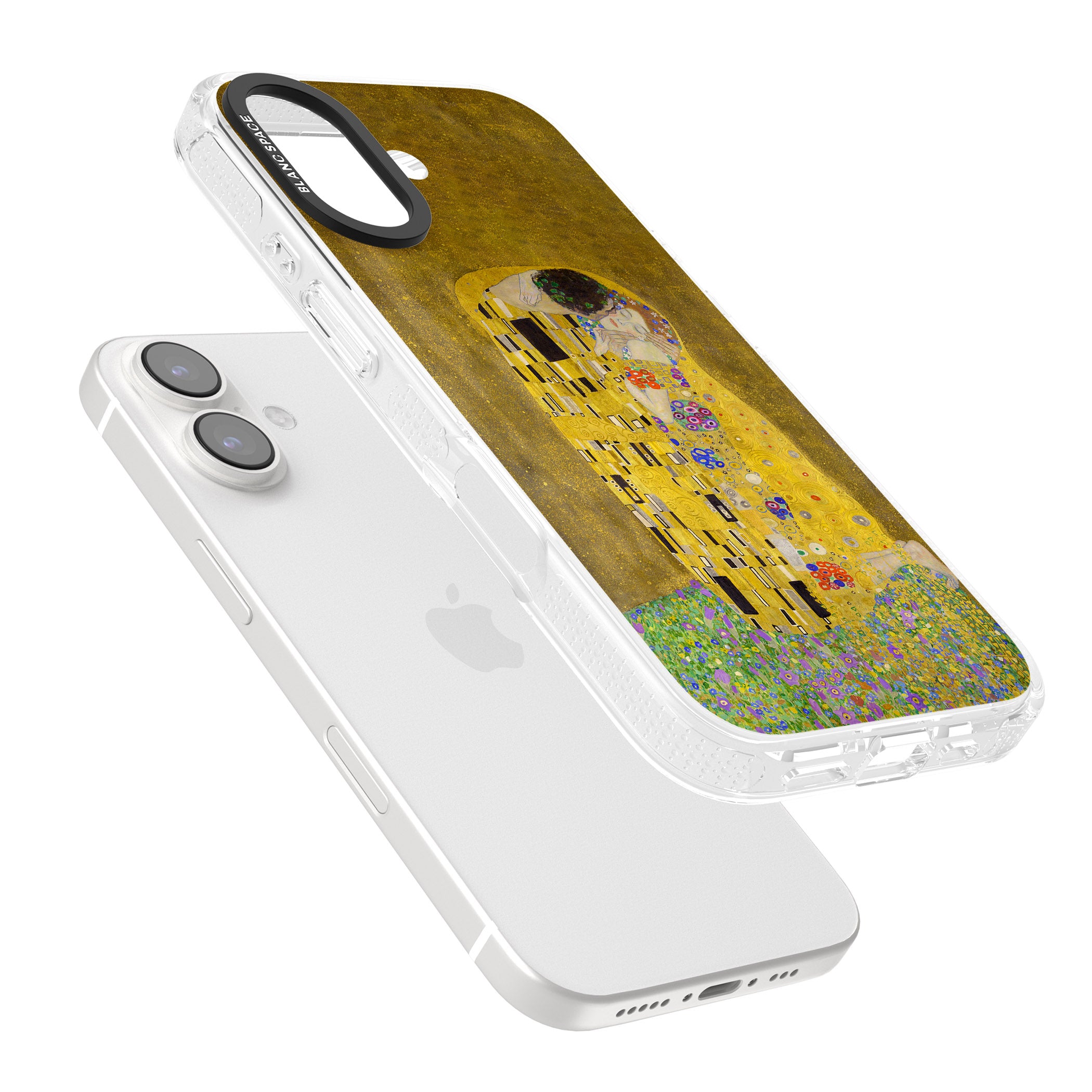 The Kiss iPhone 16 / 16 Plus Clear Case Impact Air - Blanc Space