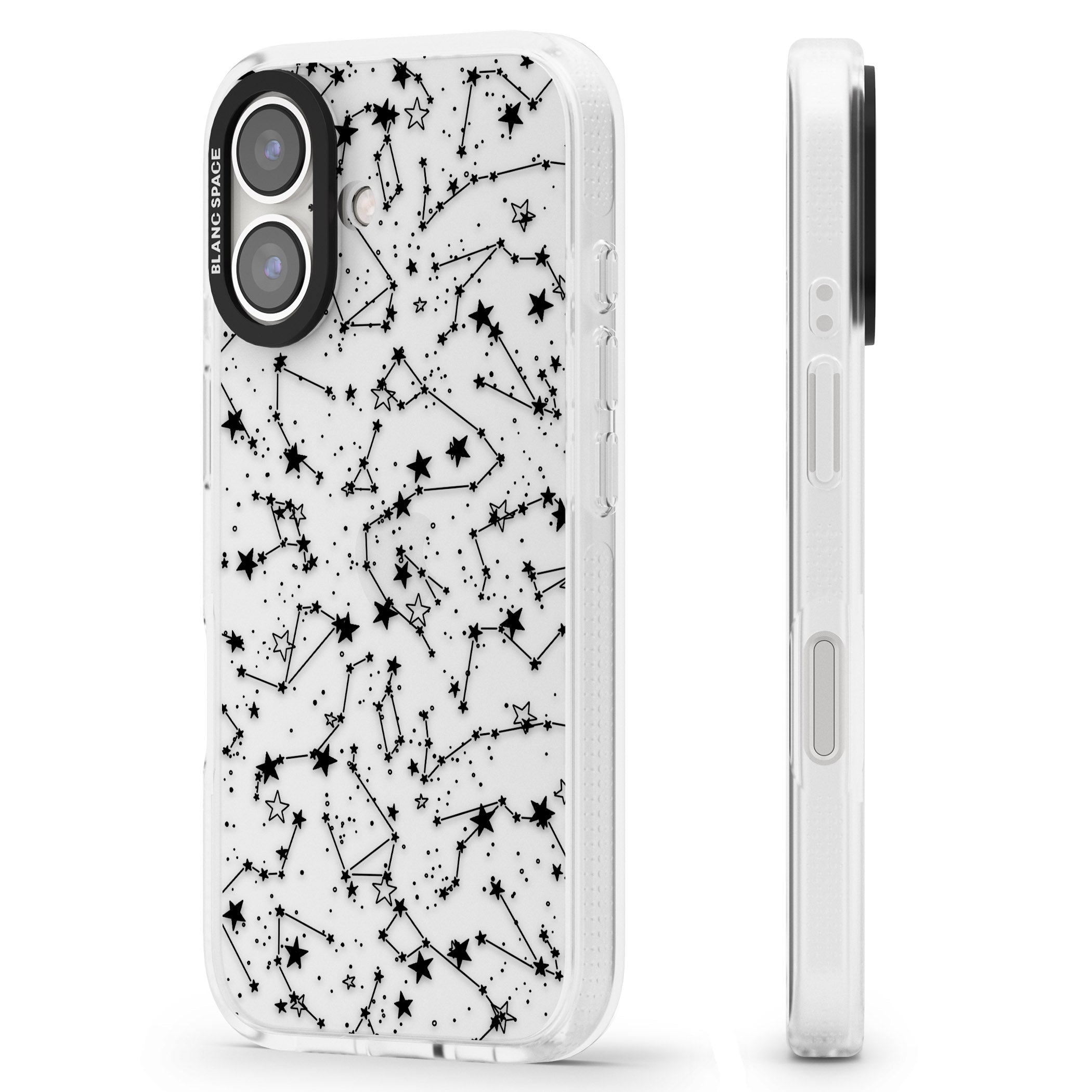 Constellations iPhone 16 / 16 Plus Clear Case Impact Air - Blanc Space