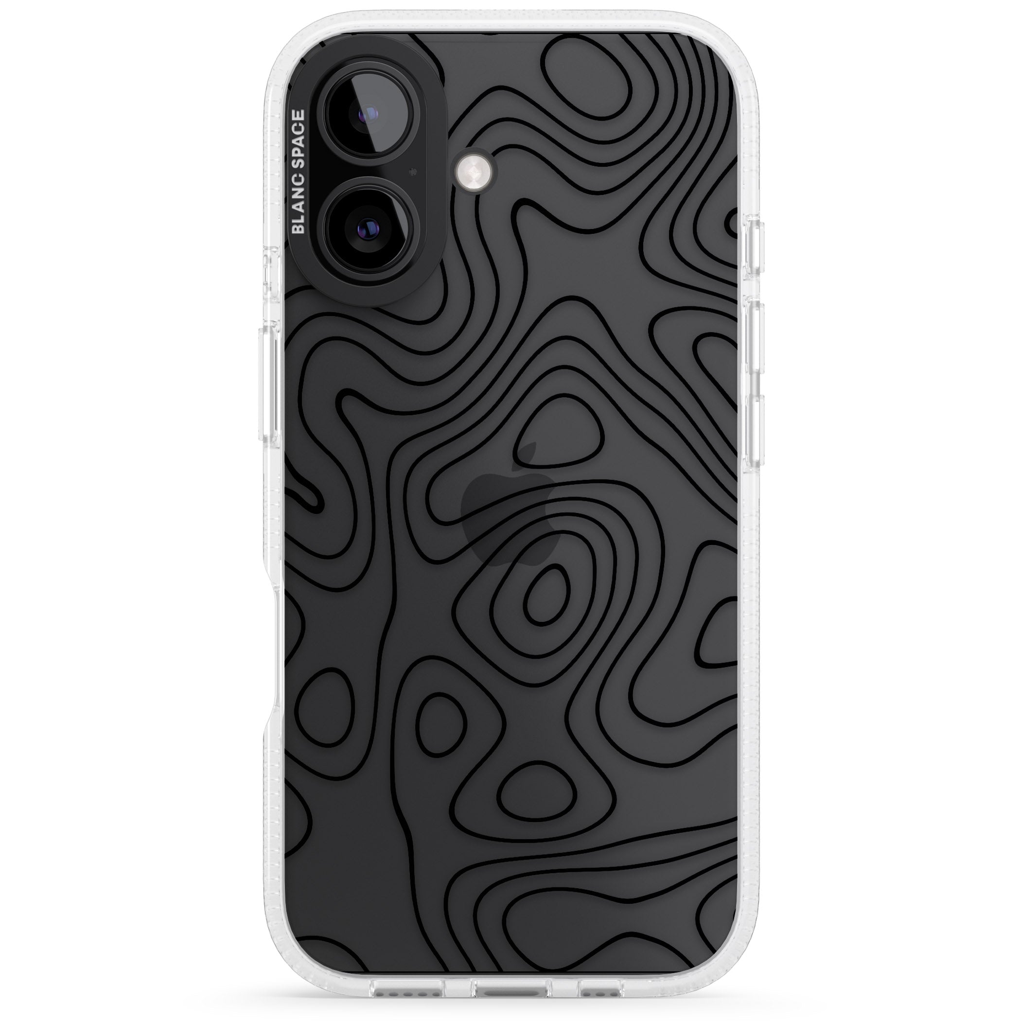 Damascus Steel iPhone 16 / 16 Plus Clear Case Impact Air - Blanc Space