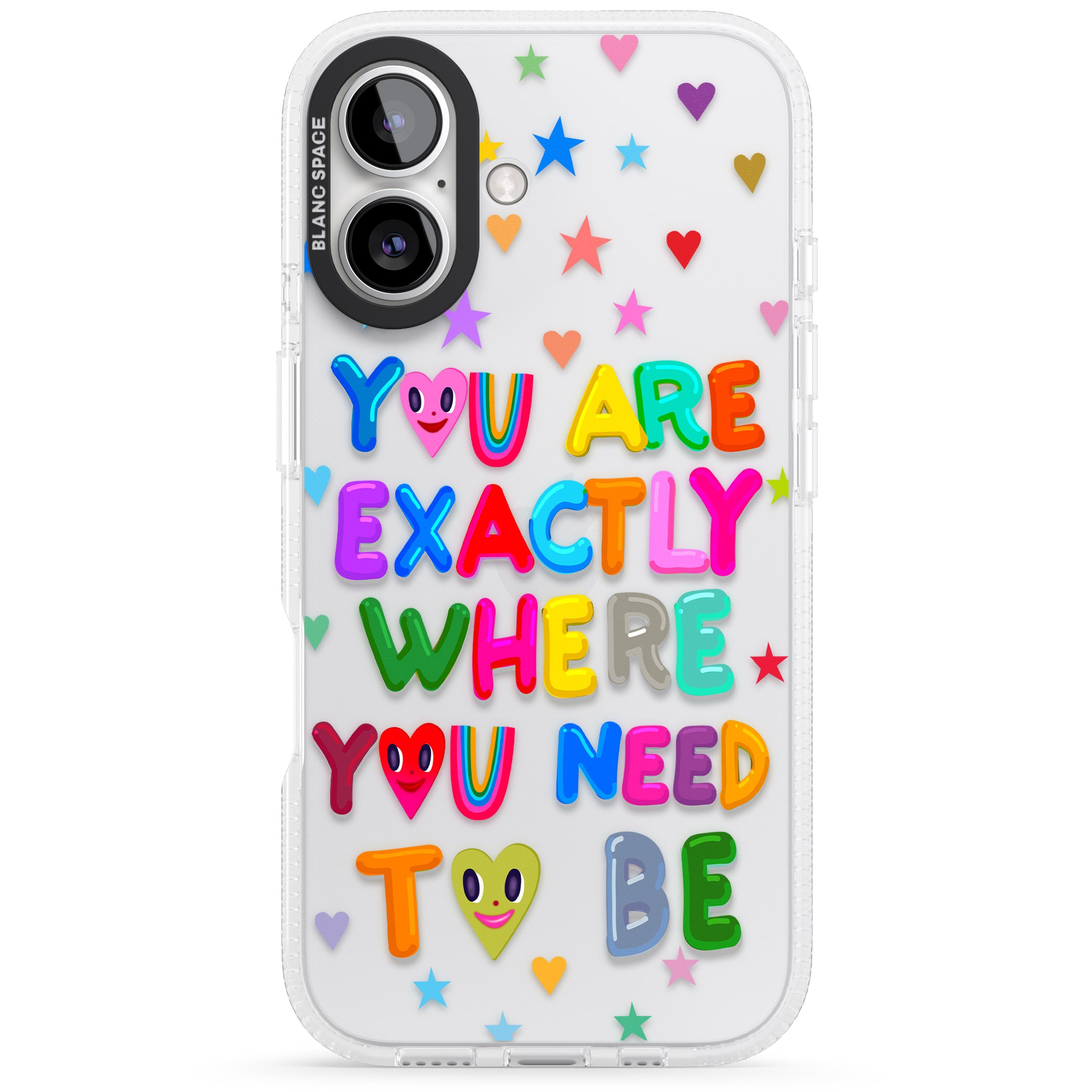 Exactly Where You Need To be iPhone 16 / 16 Plus Clear Case Impact Air - Blanc Space