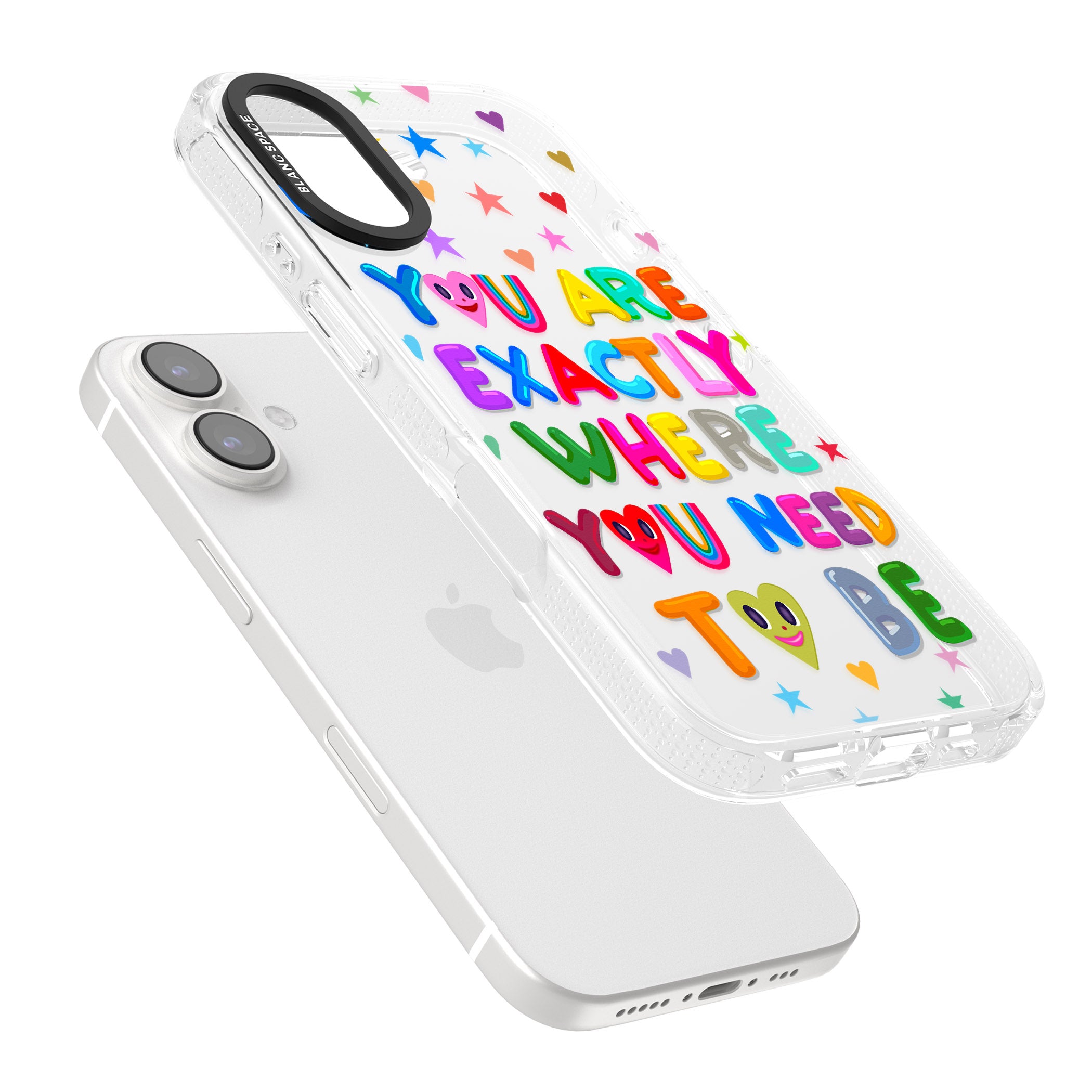 Exactly Where You Need To be iPhone 16 / 16 Plus Clear Case Impact Air - Blanc Space