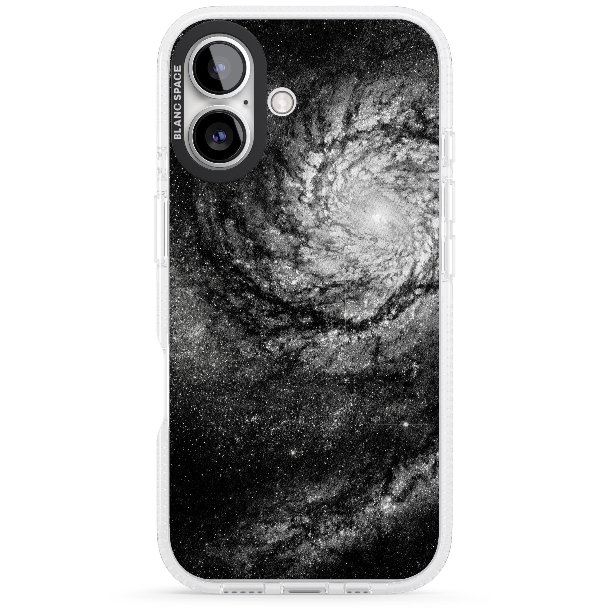 Night Sky Galaxies: Milky Way Galaxy iPhone 16 / 16 Plus Clear Case Impact Air - Blanc Space