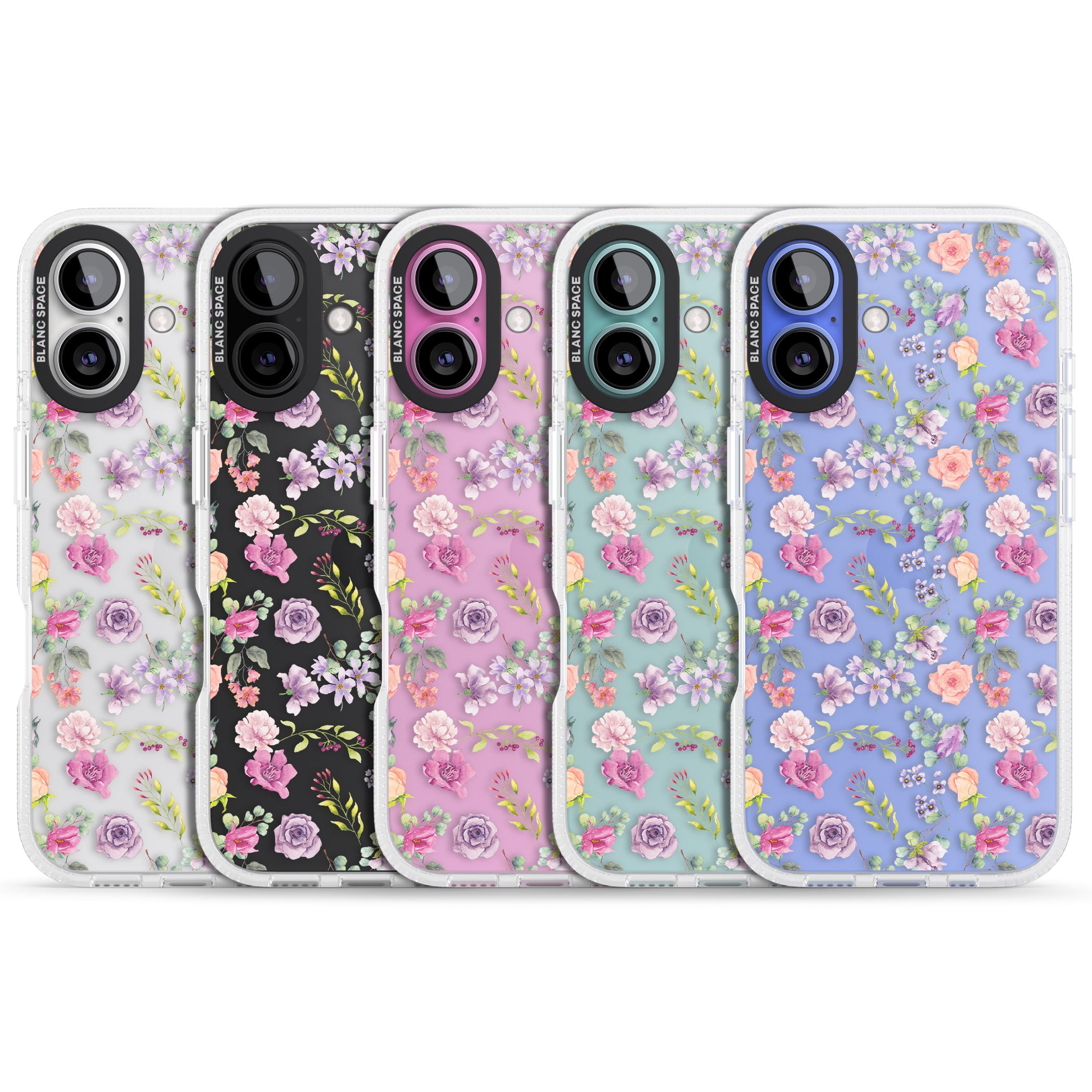 Sunday Flowers iPhone 16 / 16 Plus Clear Case Impact Air - Blanc Space