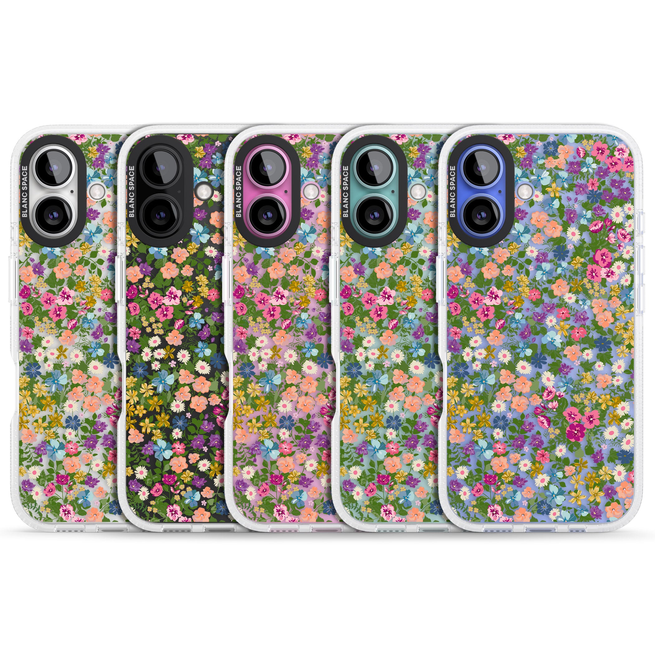 Tuscan Meadow iPhone 16 / 16 Plus Clear Case Impact Air - Blanc Space