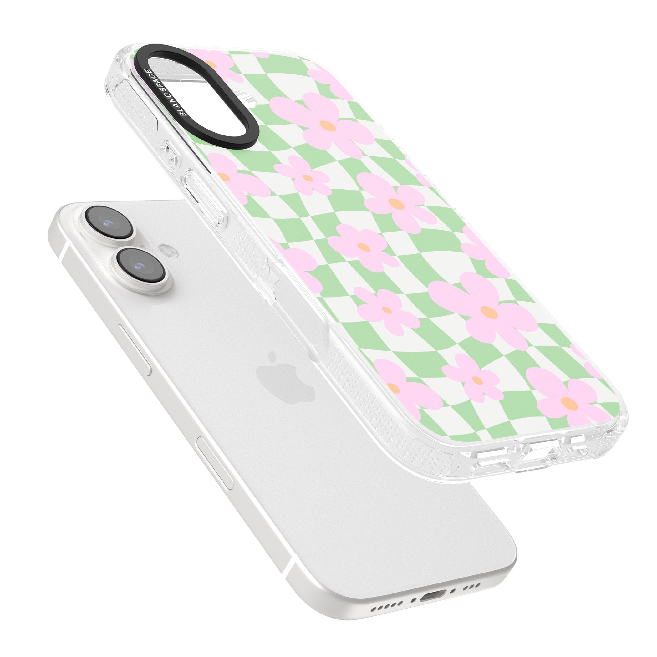Spring Picnic iPhone 16 / 16 Plus Clear Case Impact Air - Blanc Space