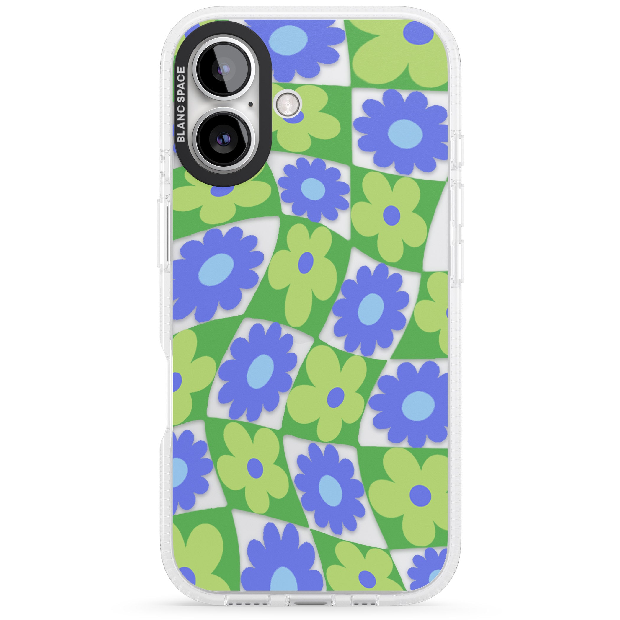 Garden Party iPhone 16 / 16 Plus Clear Case Impact Air - Blanc Space