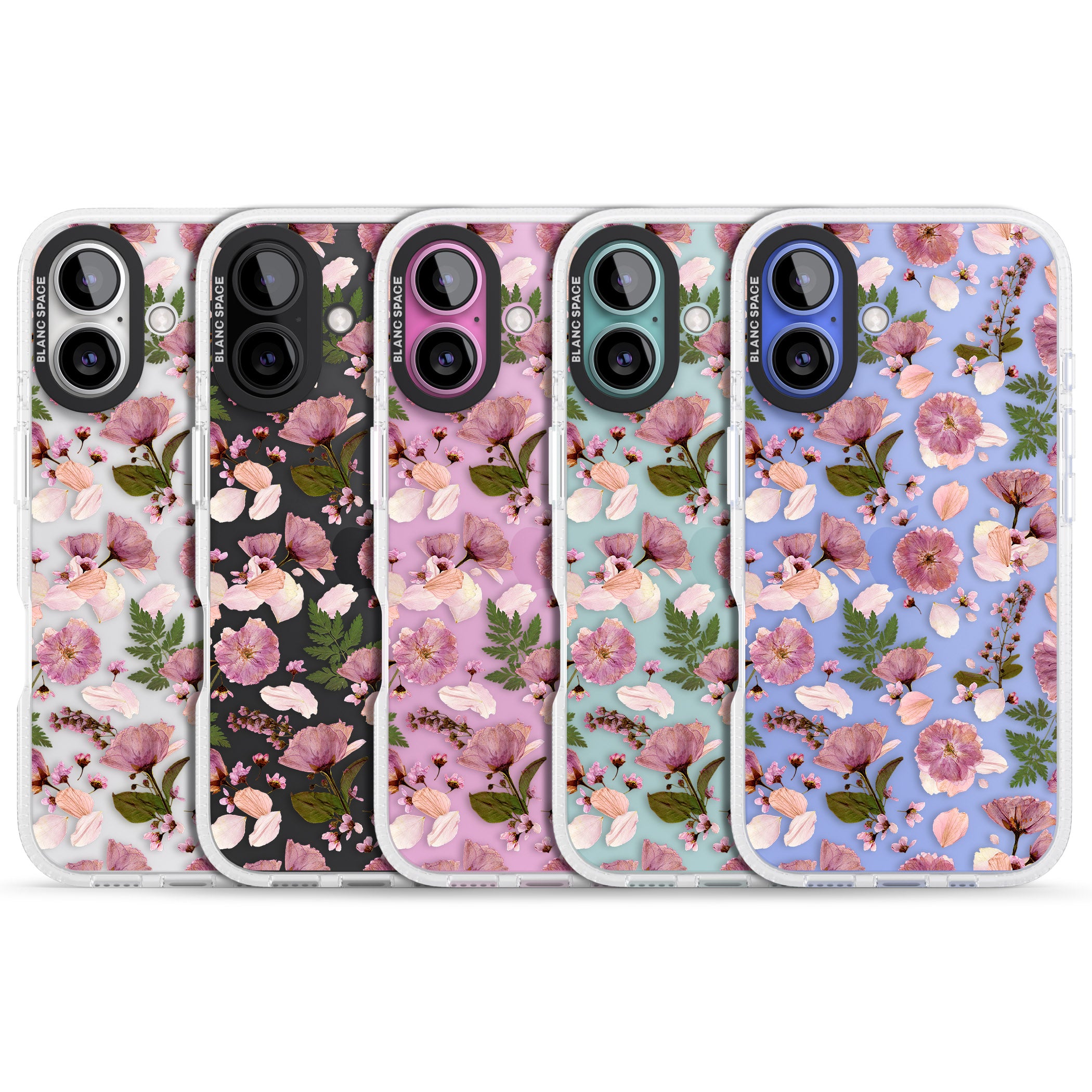 Floral Menagerie Transparent Design iPhone 16 / 16 Plus Clear Case Impact Air - Blanc Space