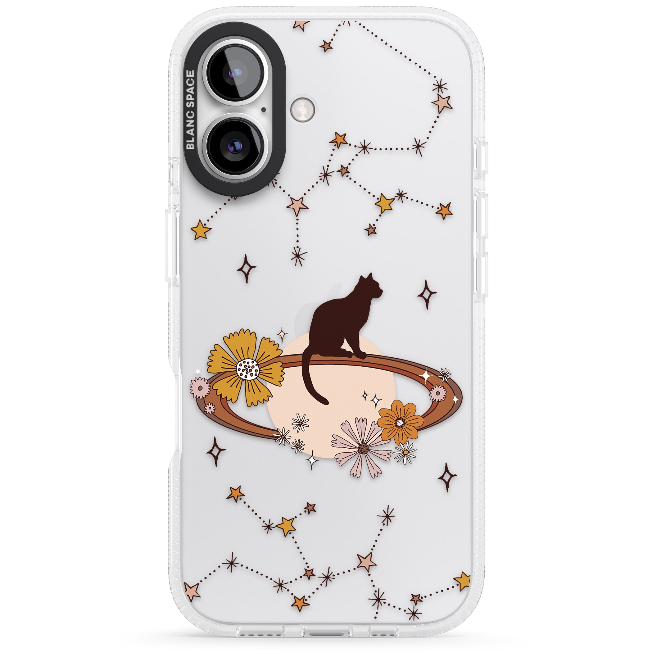 Feline Phenomenon iPhone 16 / 16 Plus Clear Case Impact Air - Blanc Space