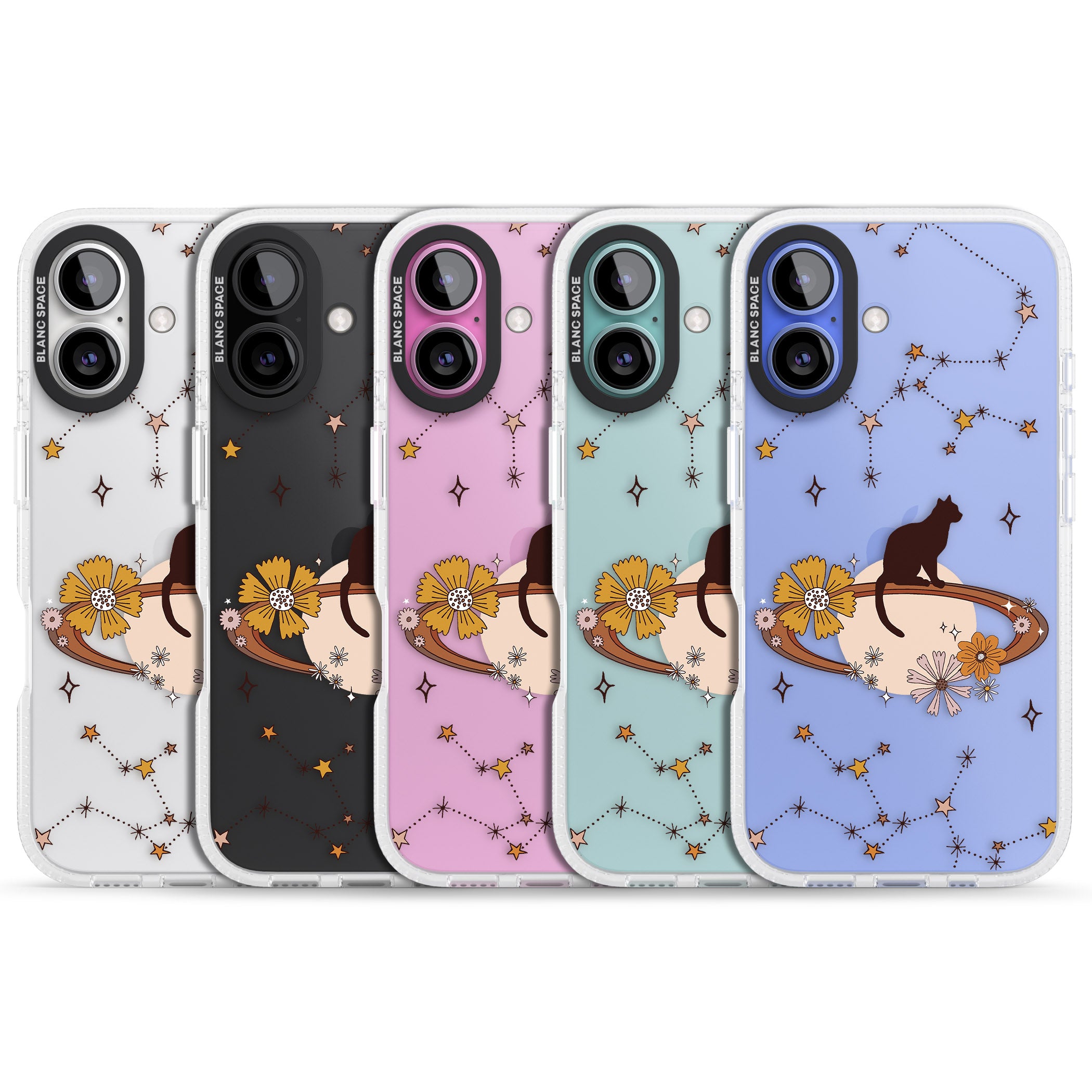 Feline Phenomenon iPhone 16 / 16 Plus Clear Case Impact Air - Blanc Space