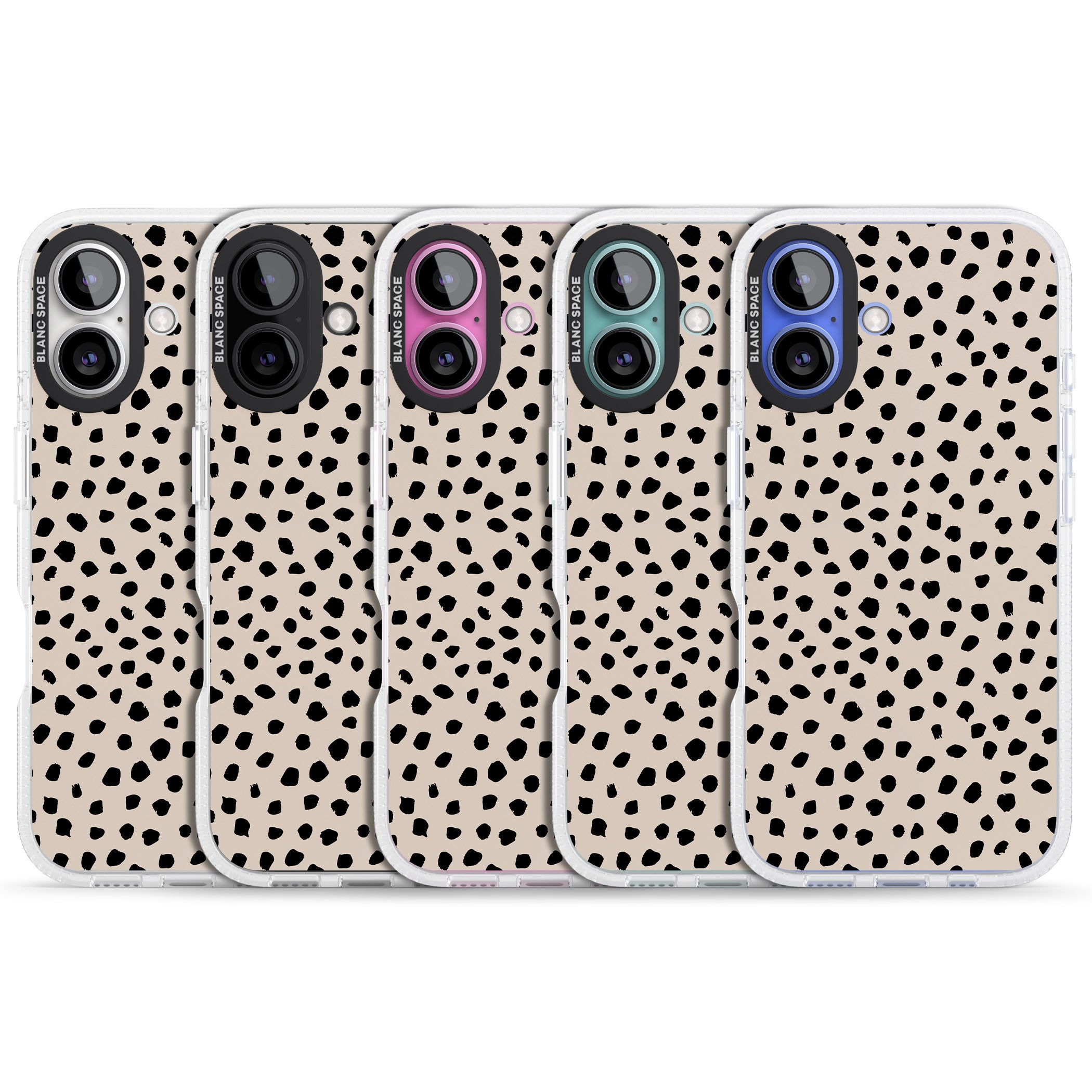 Almond Latte iPhone 16 / 16 Plus Clear Case Impact Air - Blanc Space