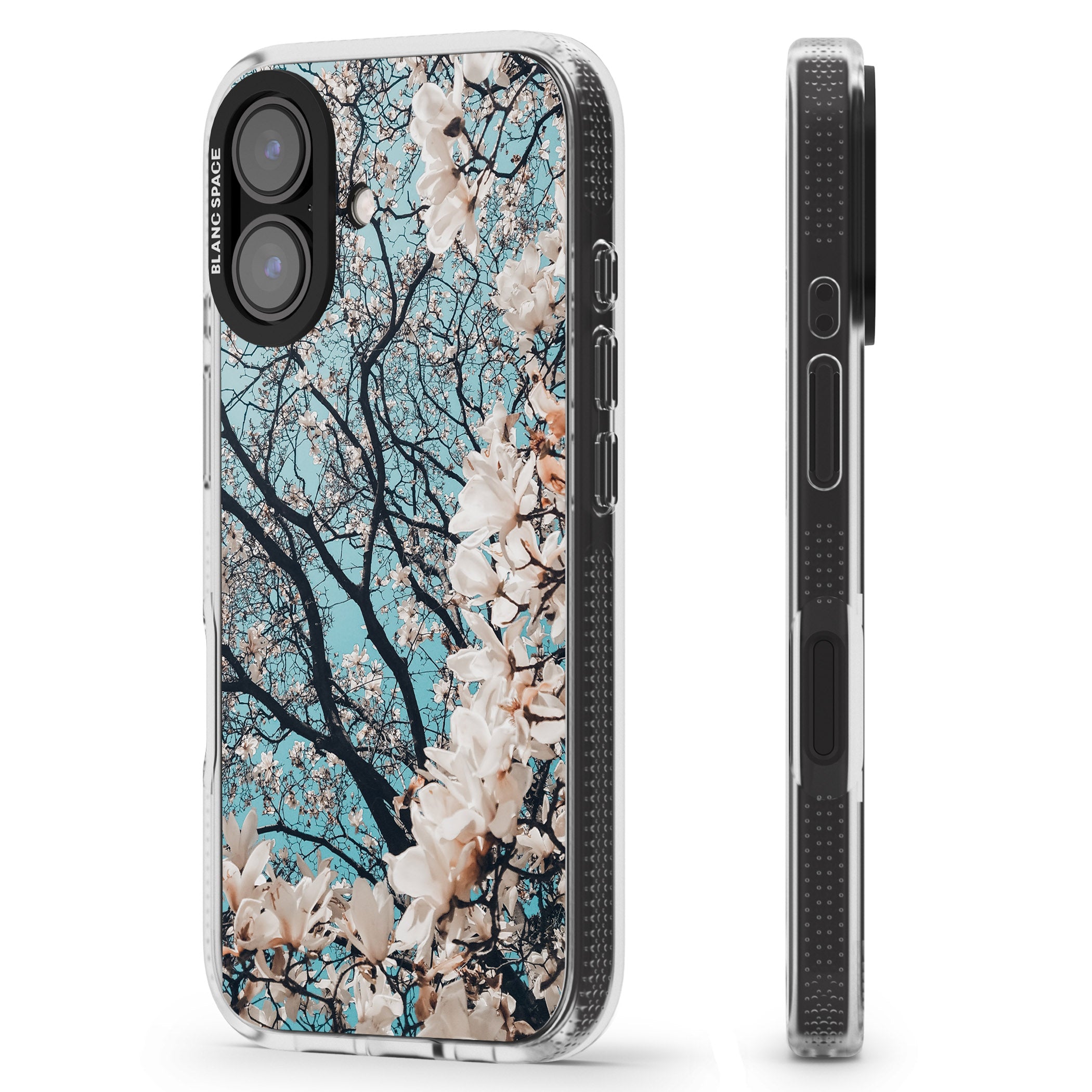 Magnolia Tree Photograph iPhone 16 / 16 Plus Clear Case Impact Air - Blanc Space
