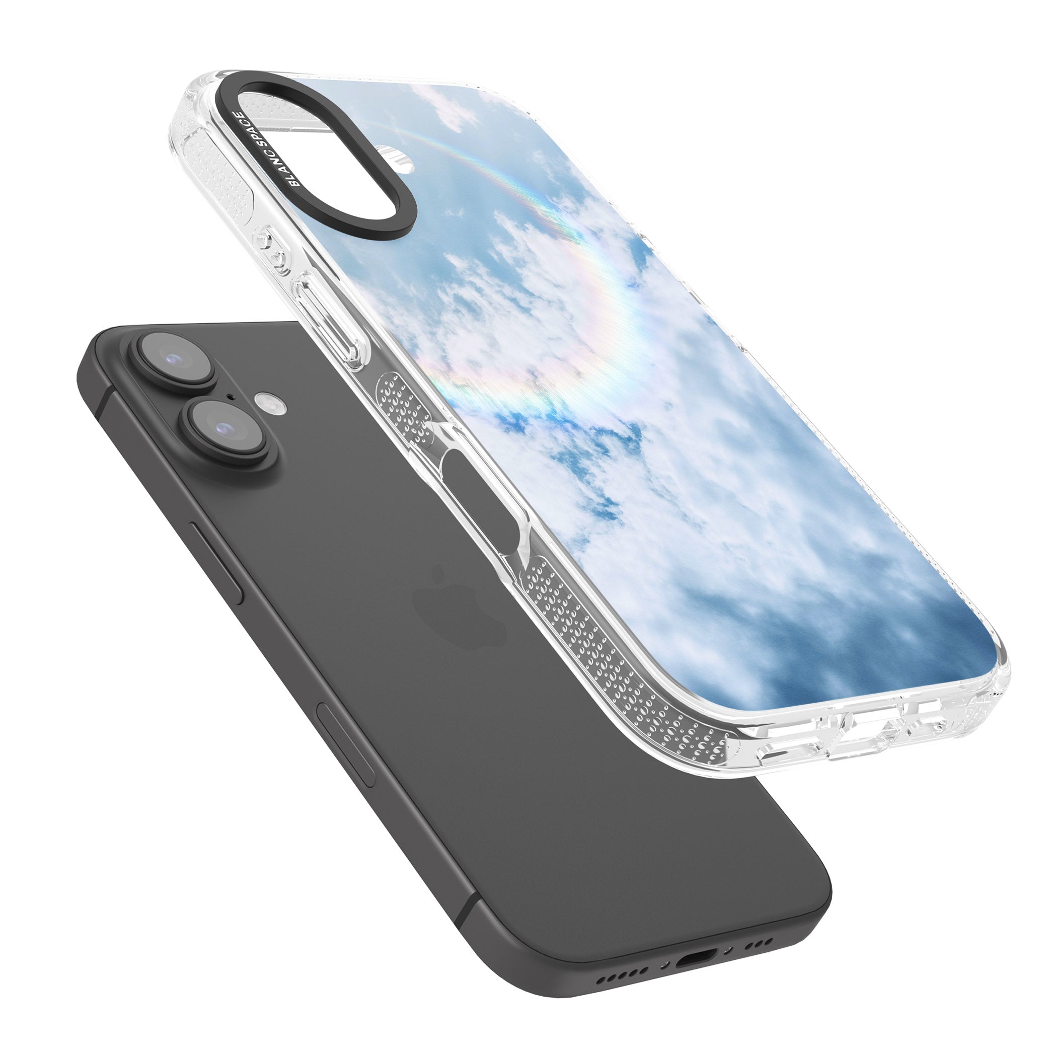 Rainbow Light Flare Photograph iPhone 16 / 16 Plus Clear Case Impact Air - Blanc Space