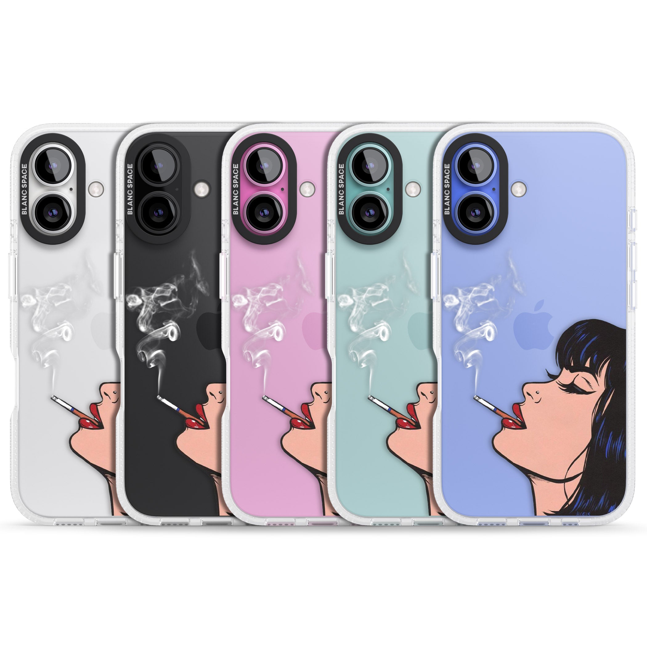 Stress Relief - Pop Art iPhone 16 / 16 Plus Clear Case Impact Air - Blanc Space