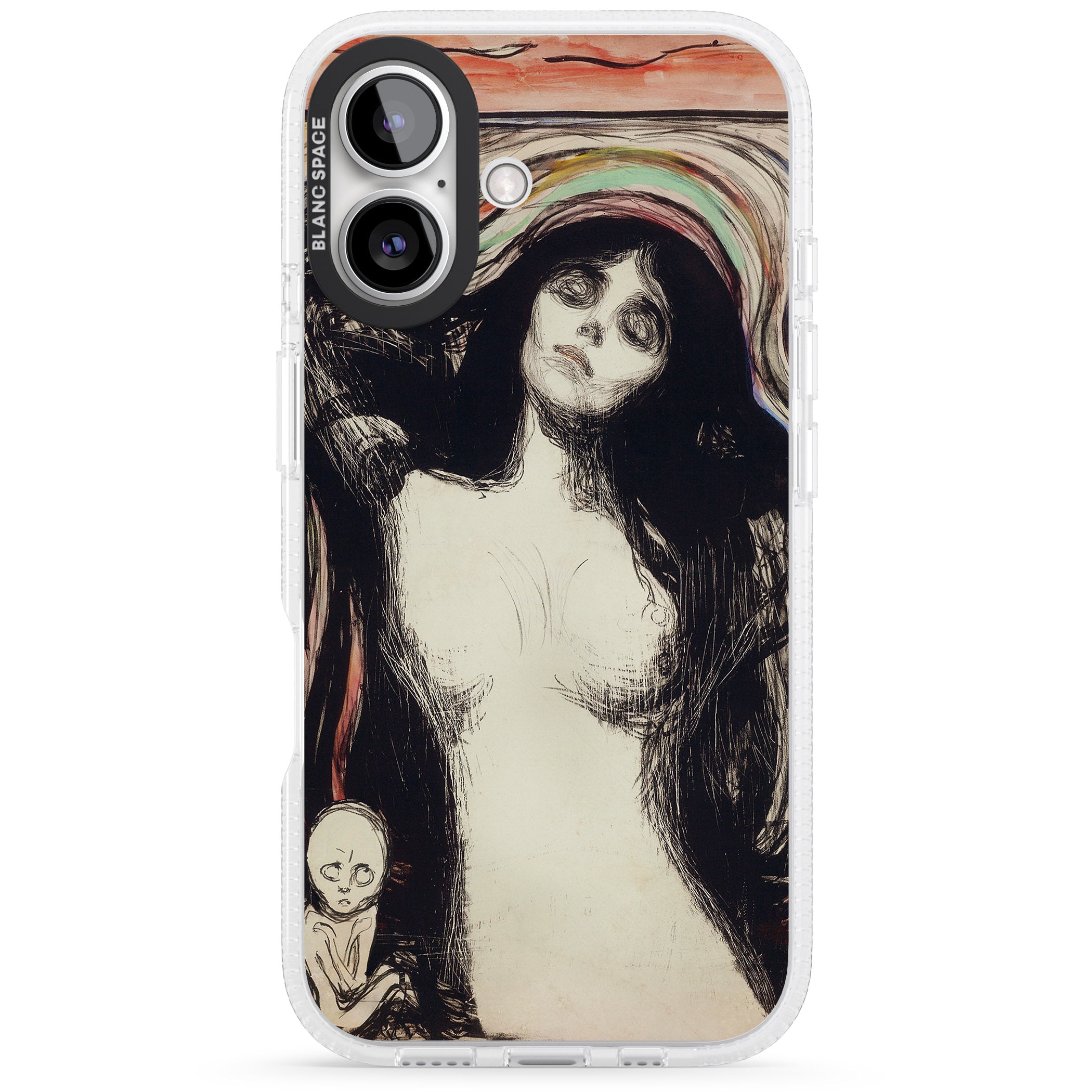 Madonna iPhone 16 / 16 Plus Clear Case Impact Air - Blanc Space