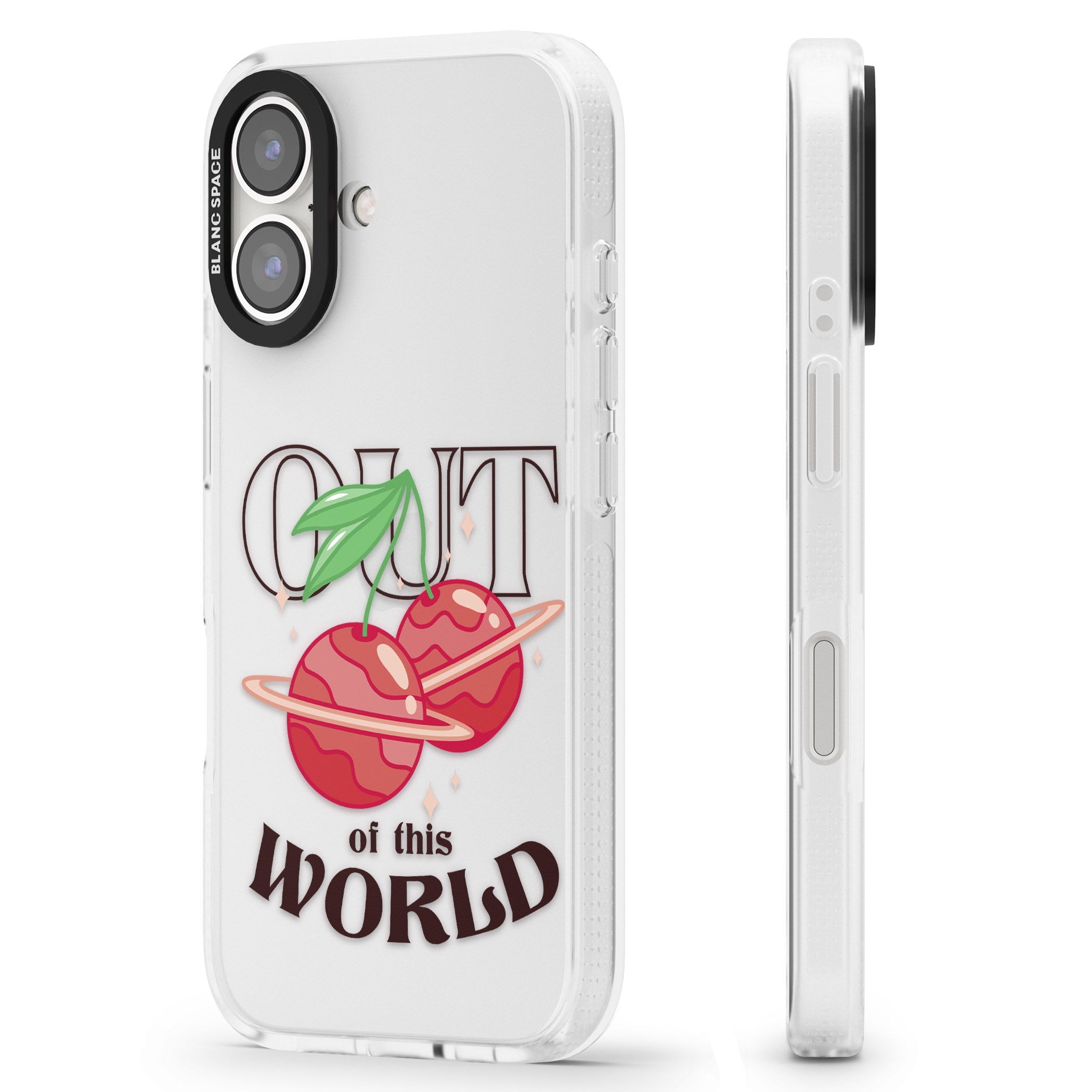 Out of This World iPhone 16 / 16 Plus Clear Case Impact Air - Blanc Space