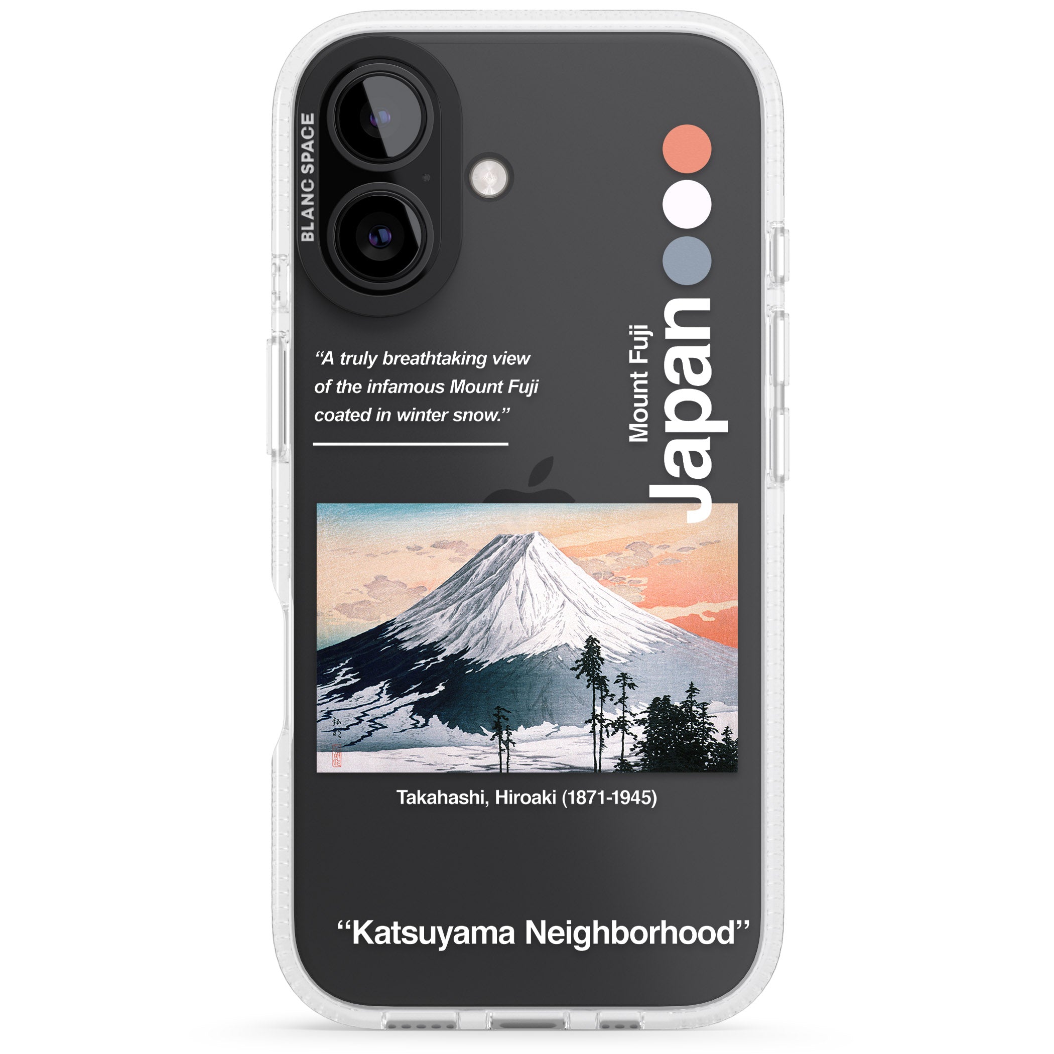 Katsuyama Neighborhood iPhone 16 / 16 Plus Clear Case Impact Air - Blanc Space