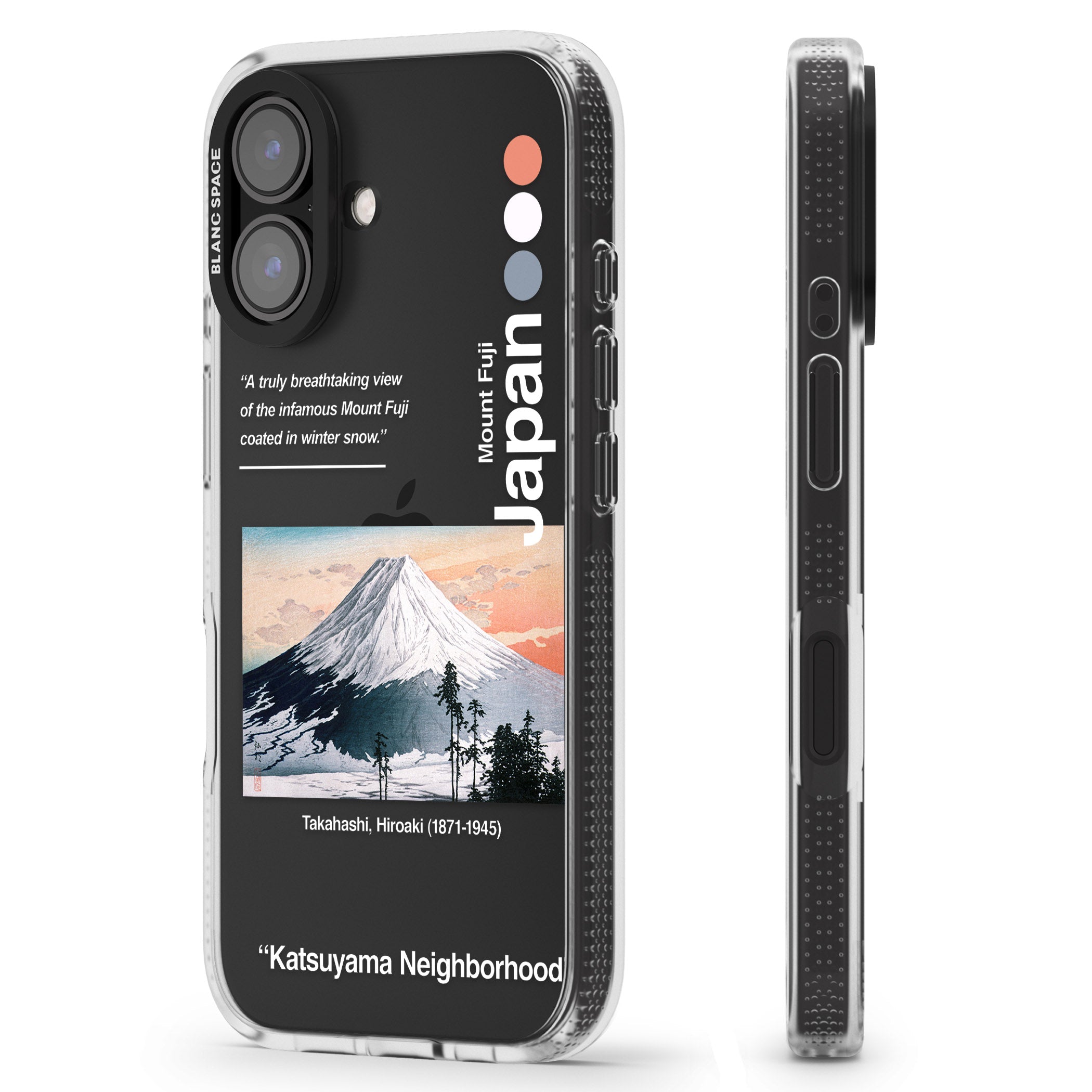 Katsuyama Neighborhood iPhone 16 / 16 Plus Clear Case Impact Air - Blanc Space