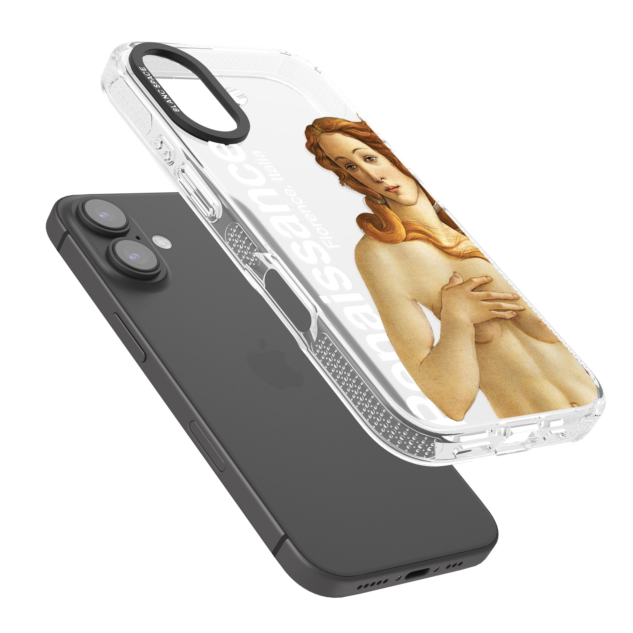 Florence Renaissance iPhone 16 / 16 Plus Clear Case Impact Air - Blanc Space