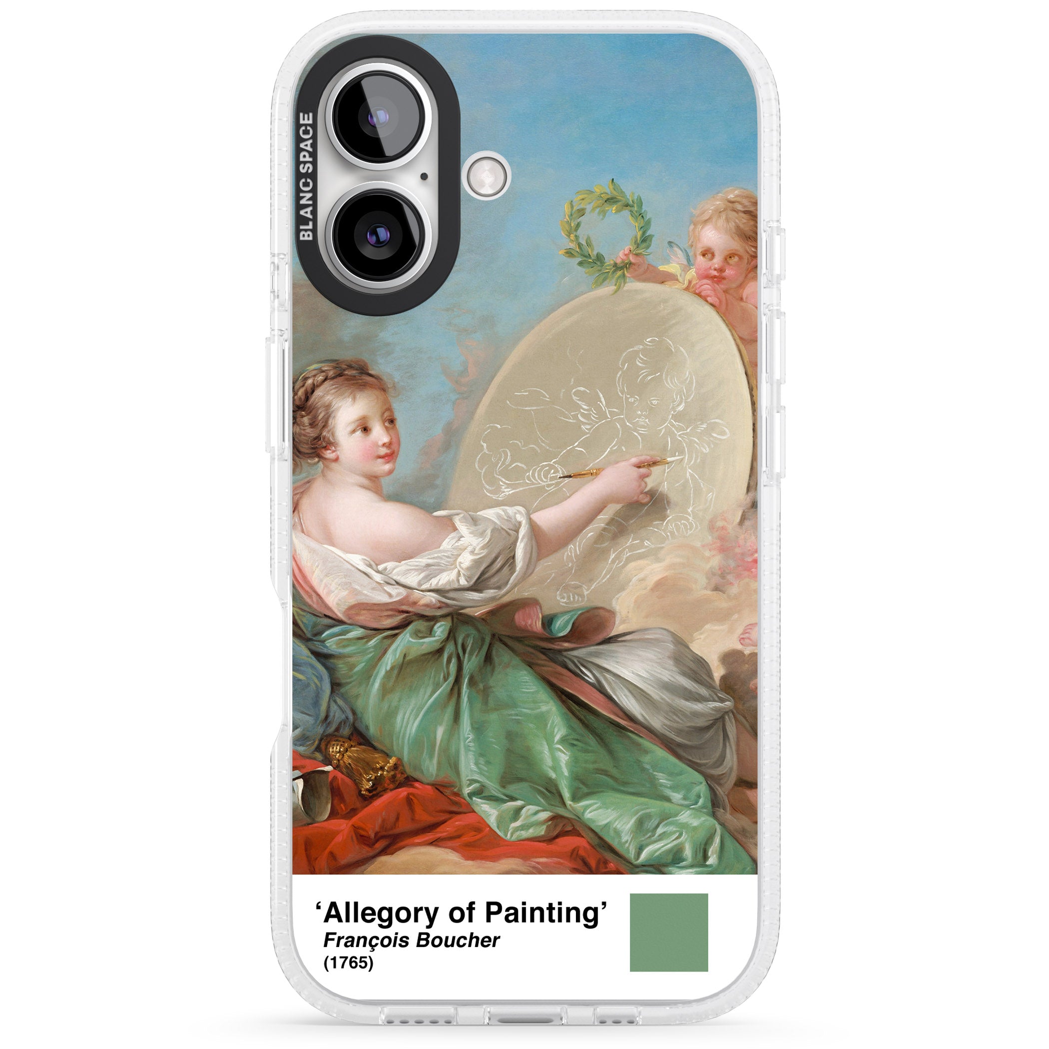 Allegory of Painting iPhone 16 / 16 Plus Clear Case Impact Air - Blanc Space