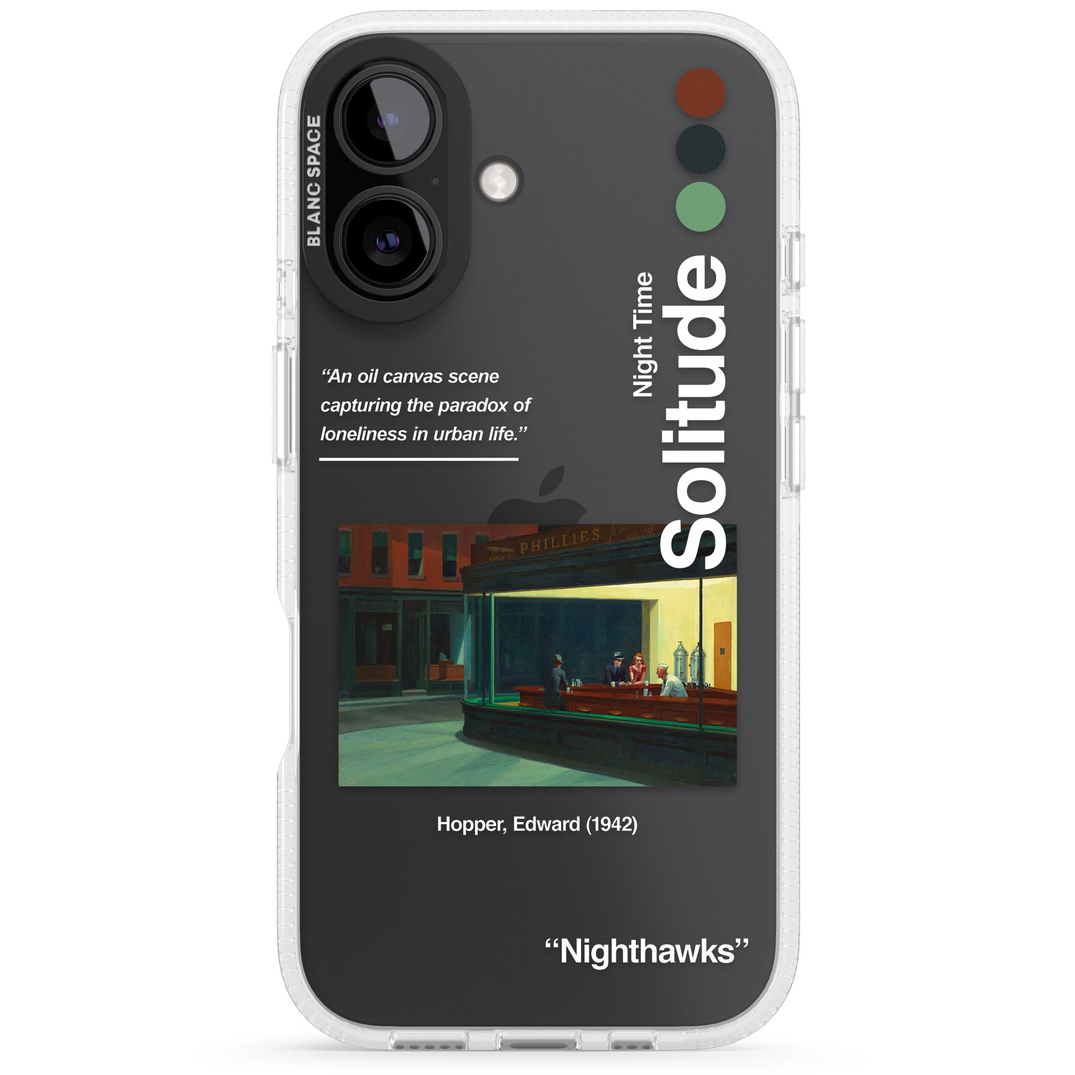 Nighthawks iPhone 16 / 16 Plus Clear Case Impact Air - Blanc Space