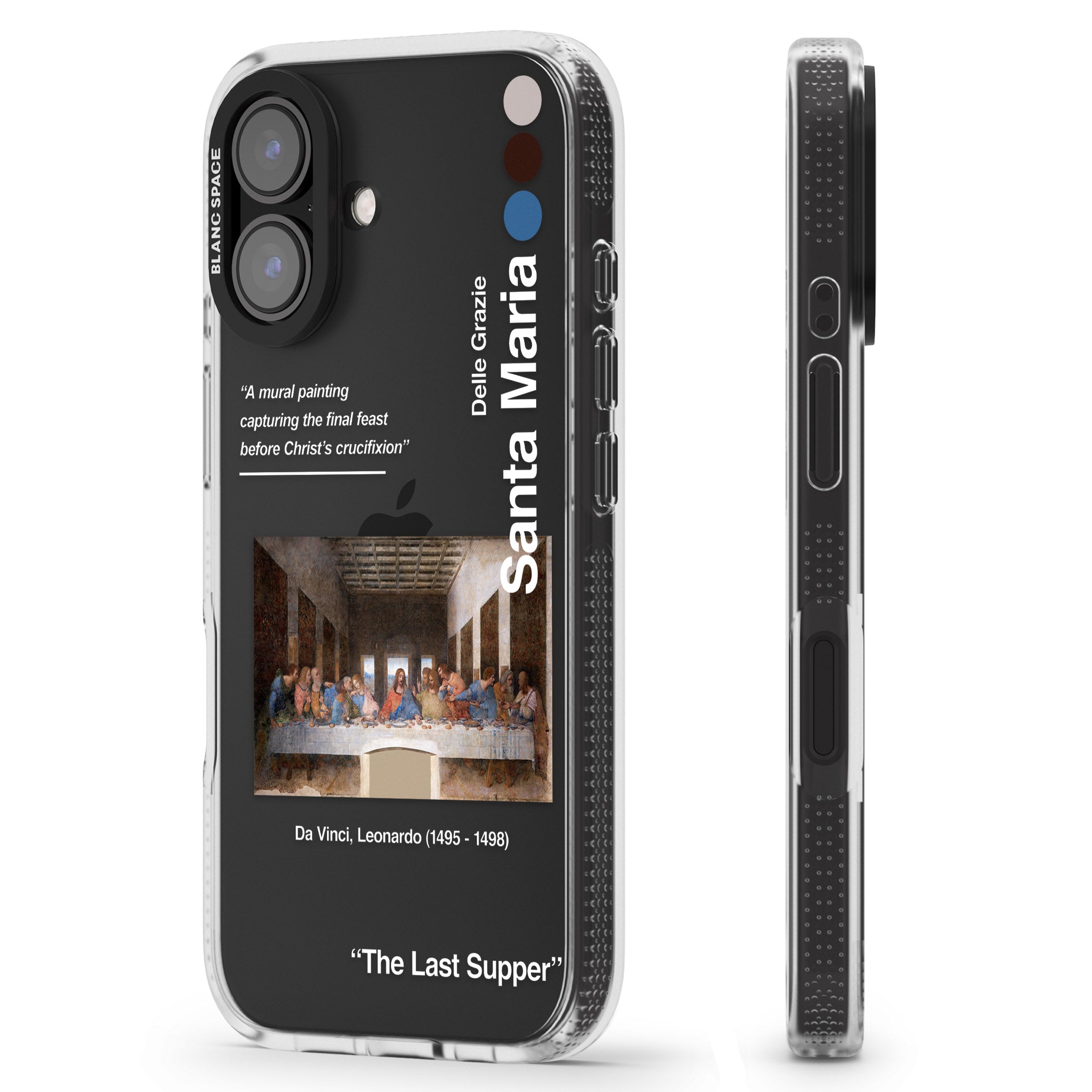 The Last Supper iPhone 16 / 16 Plus Clear Case Impact Air - Blanc Space