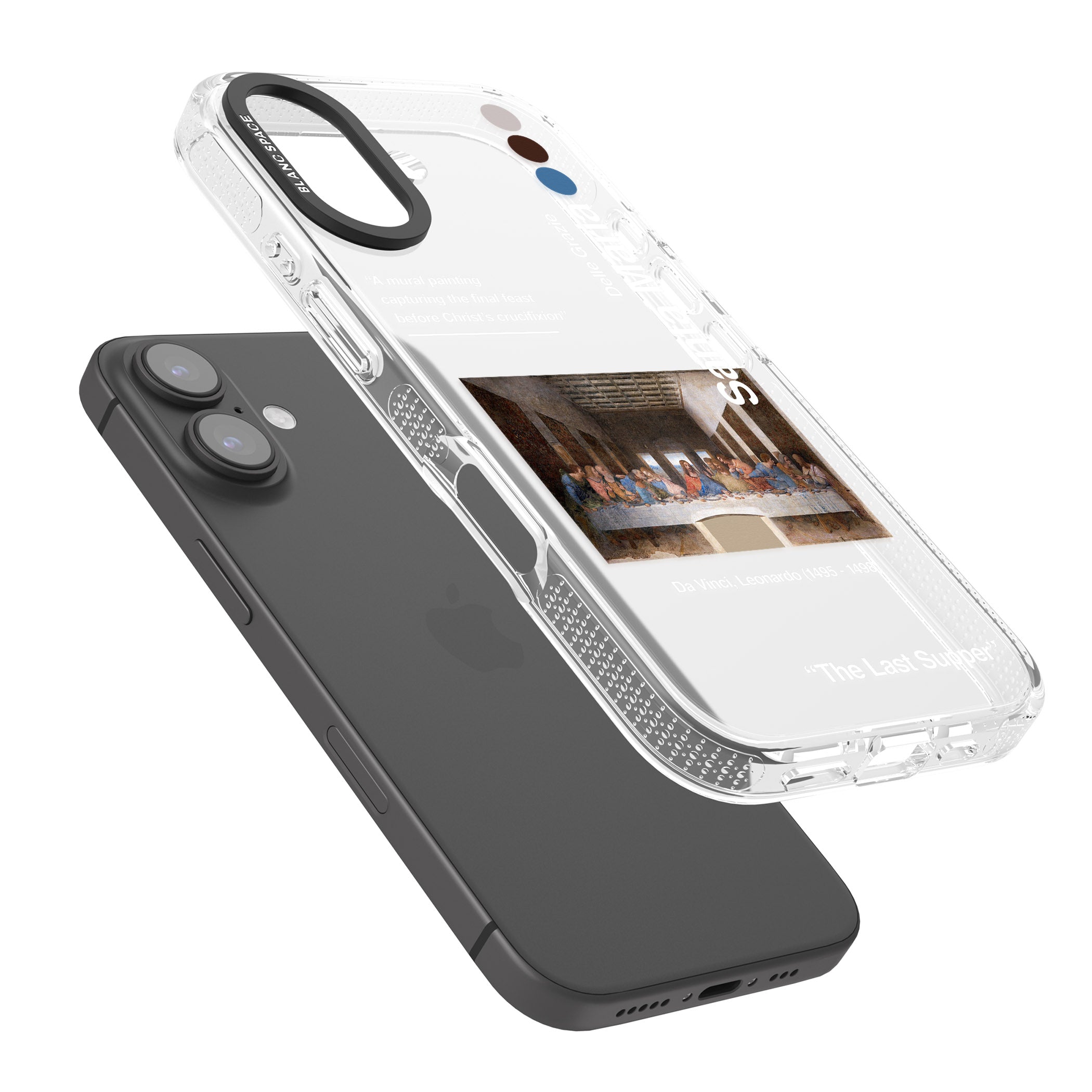 The Last Supper iPhone 16 / 16 Plus Clear Case Impact Air - Blanc Space