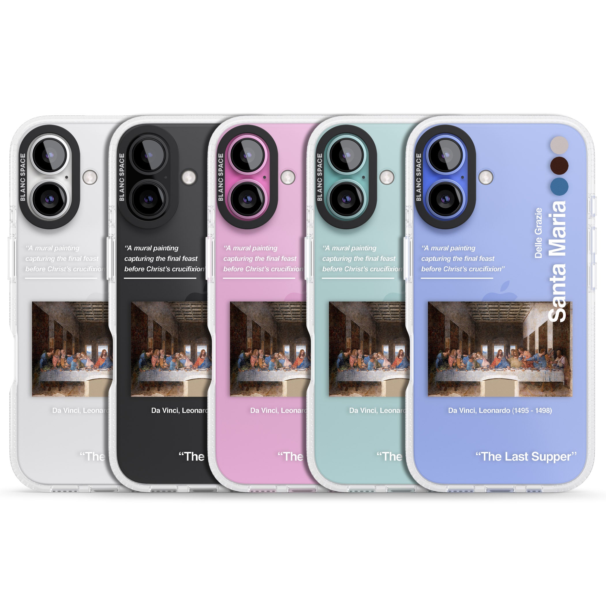 The Last Supper iPhone 16 / 16 Plus Clear Case Impact Air - Blanc Space