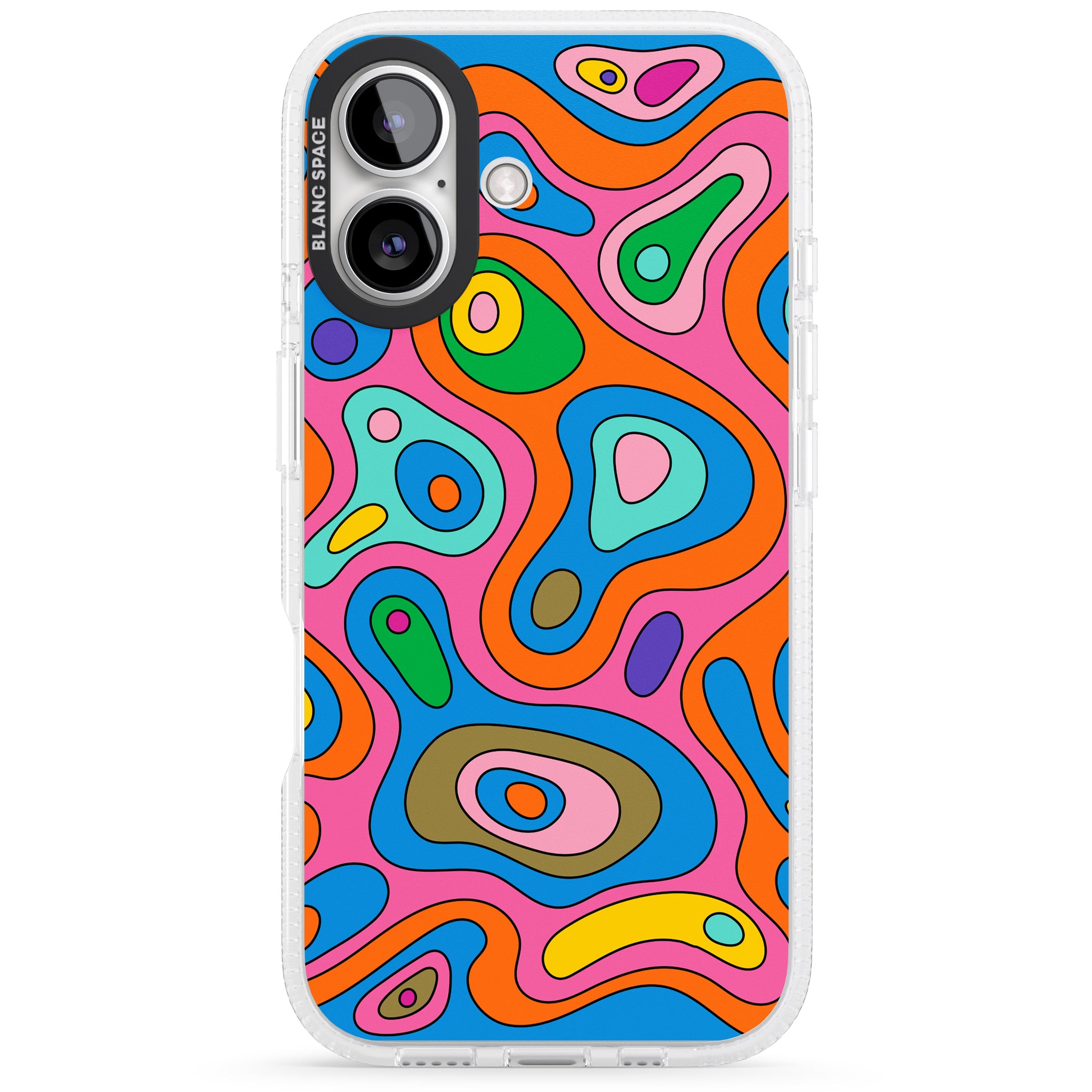 Euphoria iPhone 16 / 16 Plus Clear Case Impact Air - Blanc Space