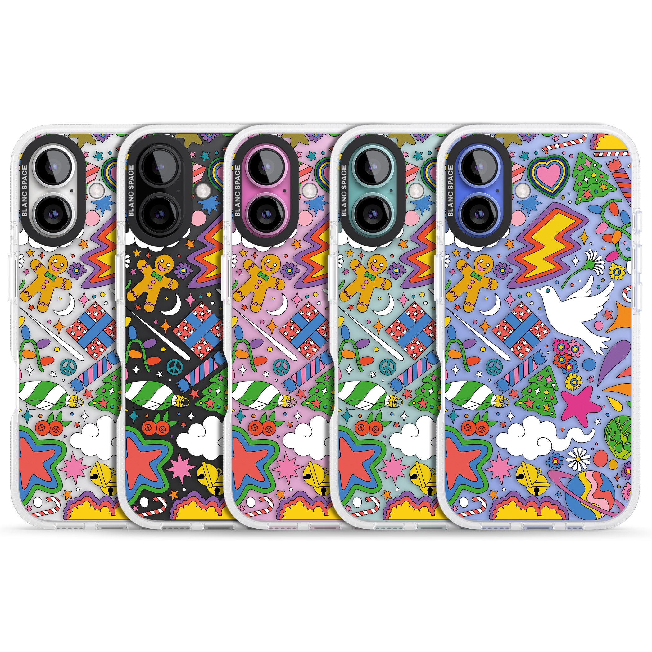 Whimsical Wonderland iPhone 16 / 16 Plus Clear Case Impact Air - Blanc Space