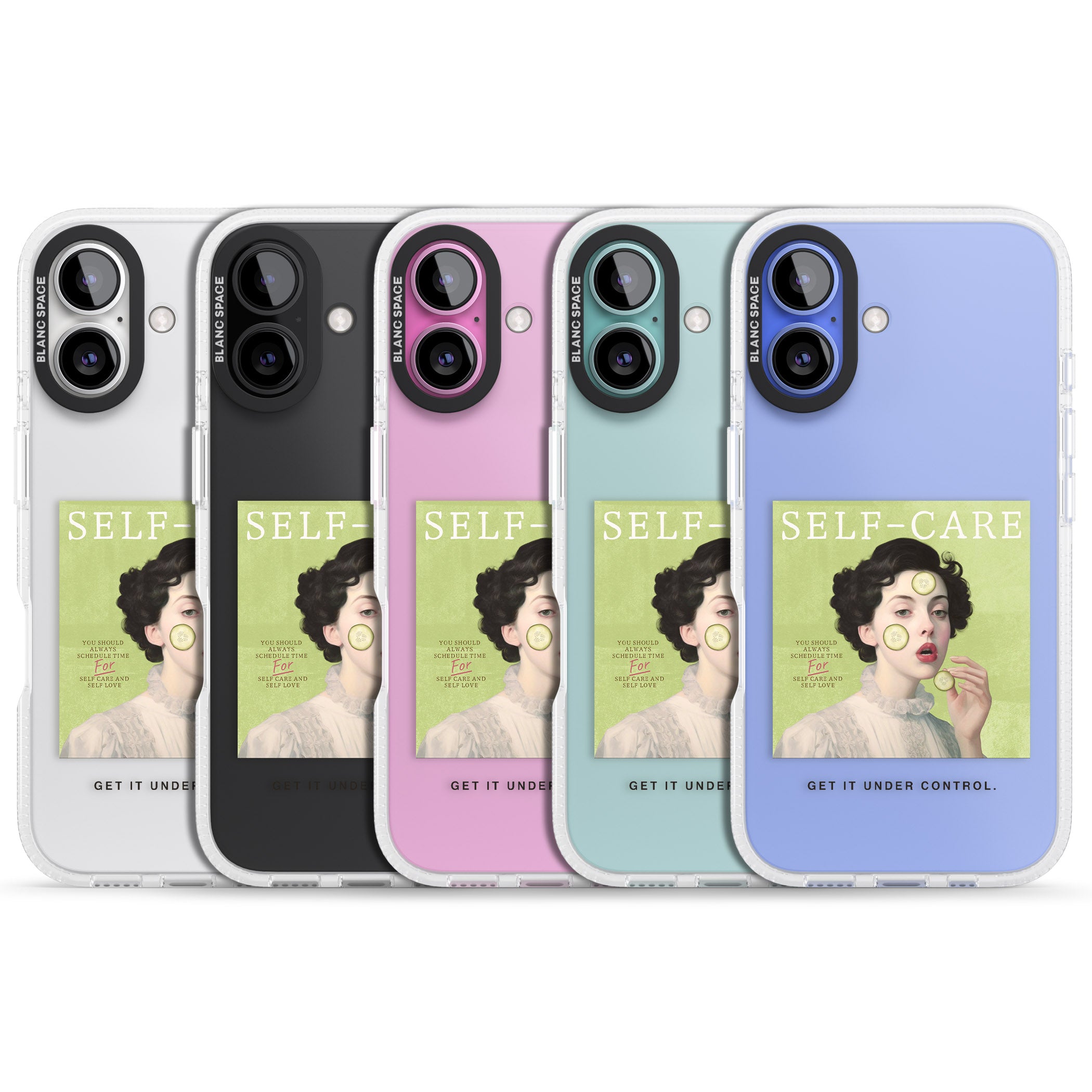 Self-Care iPhone 16 / 16 Plus Clear Case Impact Air - Blanc Space