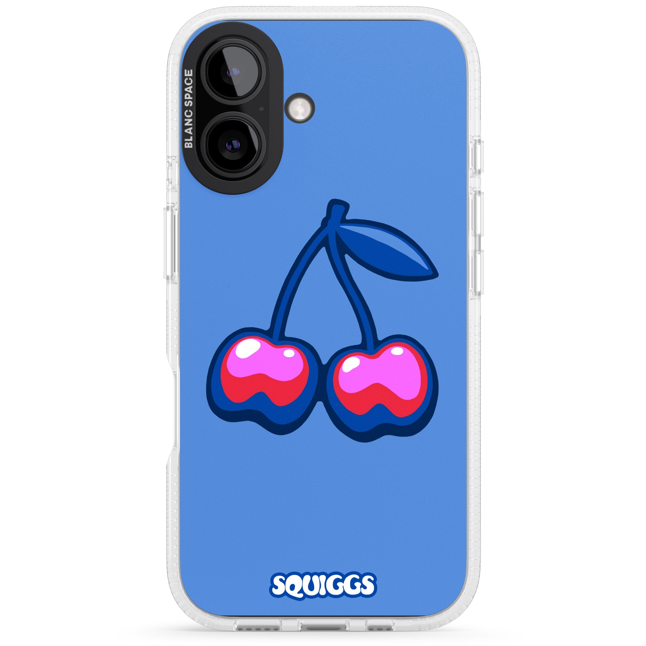 Cherry Bomb iPhone 16 / 16 Plus Clear Case Impact Air - Blanc Space