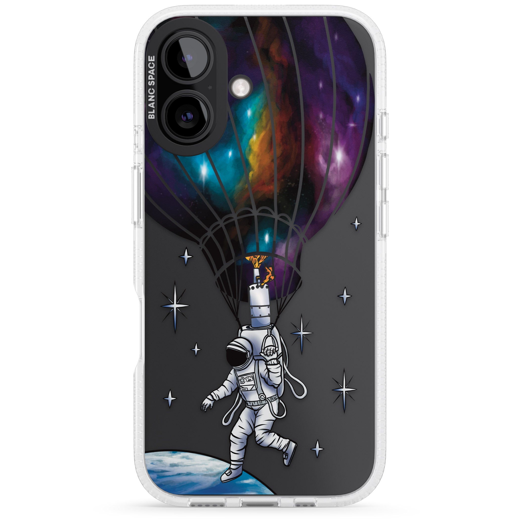 Solo Odyssey iPhone 16 / 16 Plus Clear Case Impact Air - Blanc Space