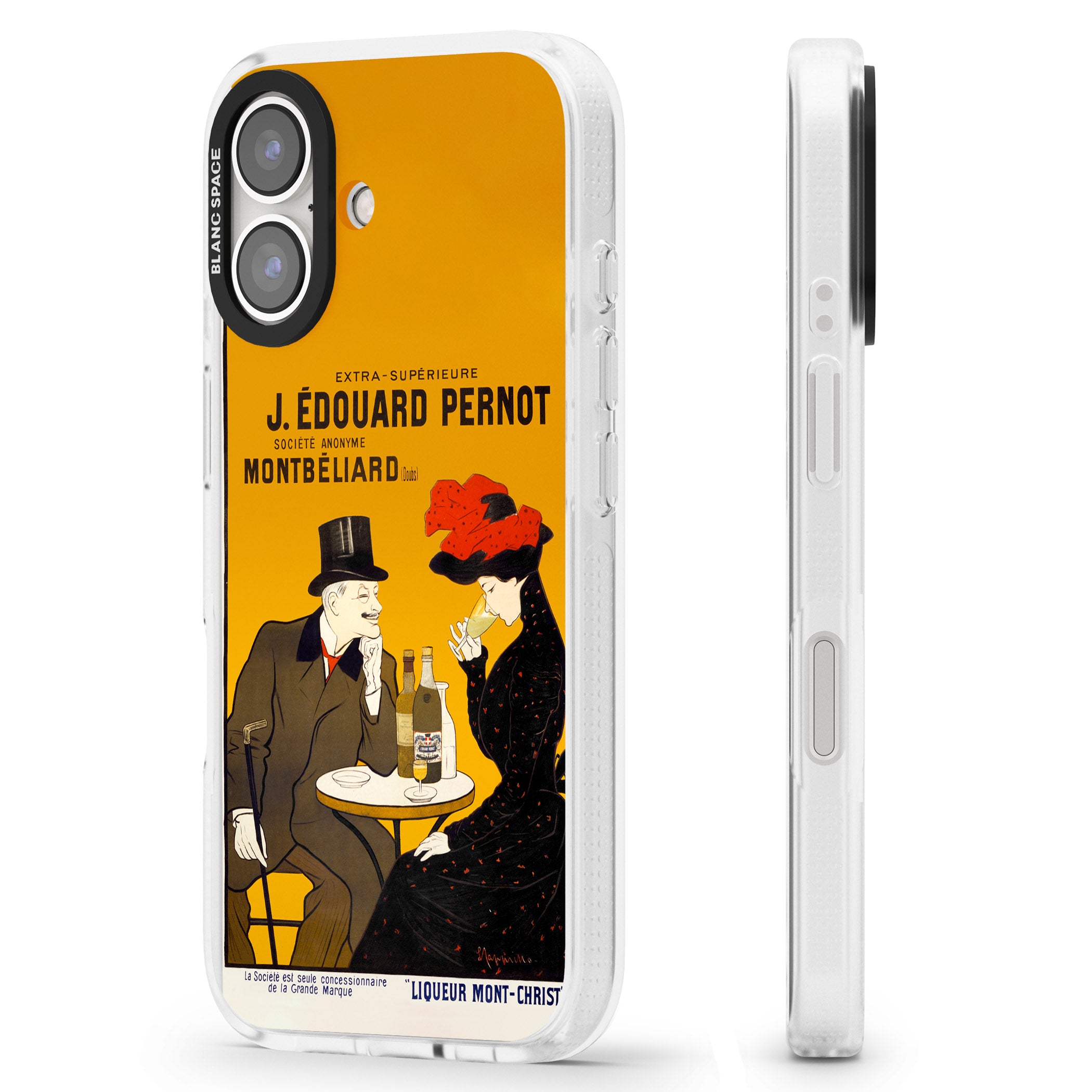 Absinthe, J.Edouard Pernot Poster iPhone 16 / 16 Plus Clear Case Impact Air - Blanc Space