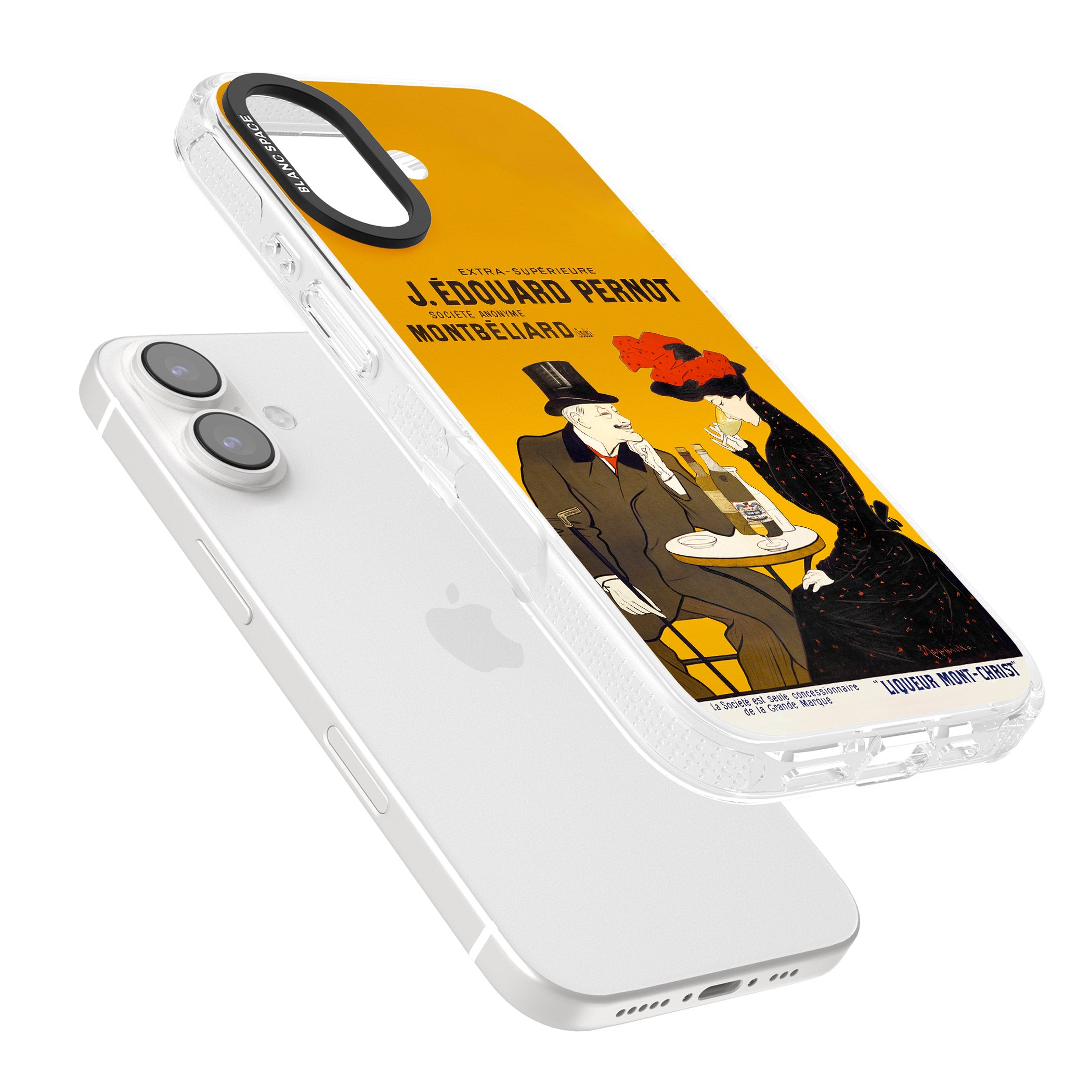Absinthe, J.Edouard Pernot Poster iPhone 16 / 16 Plus Clear Case Impact Air - Blanc Space