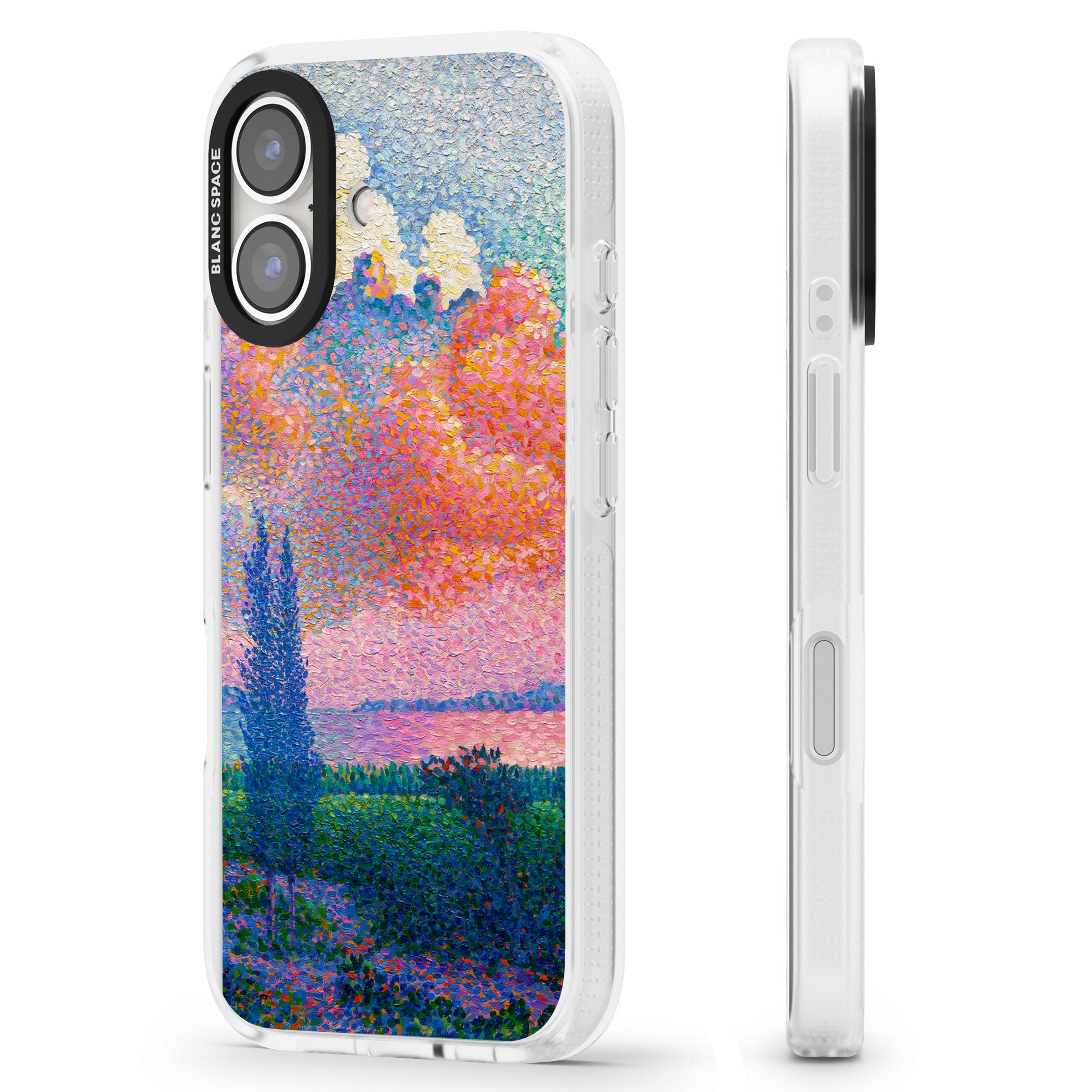 Spring's Garden iPhone 16 / 16 Plus Clear Case Impact Air - Blanc Space