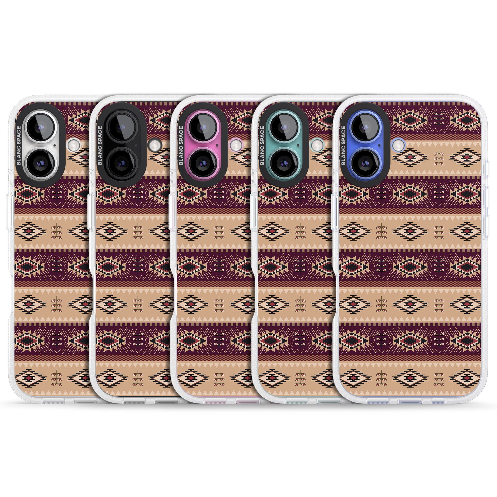 Western Poncho iPhone 16 / 16 Plus Clear Case Impact Air - Blanc Space