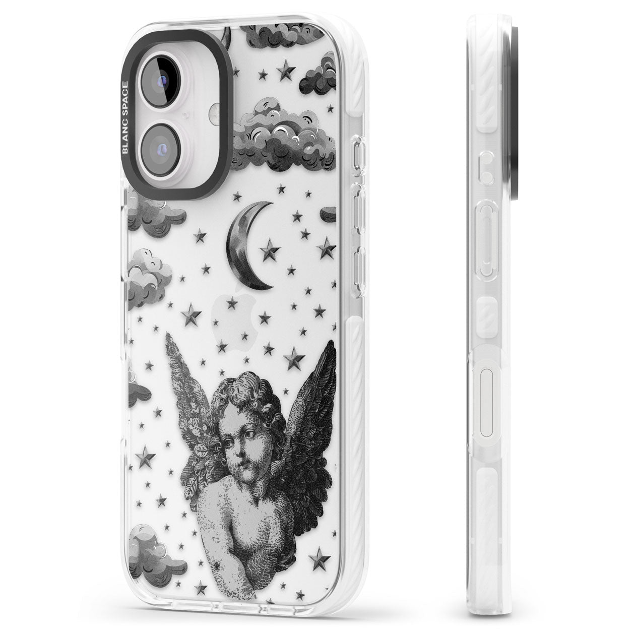 Celestial Cherub Impact Phone Case for iPhone 16, iPhone 16 Plus