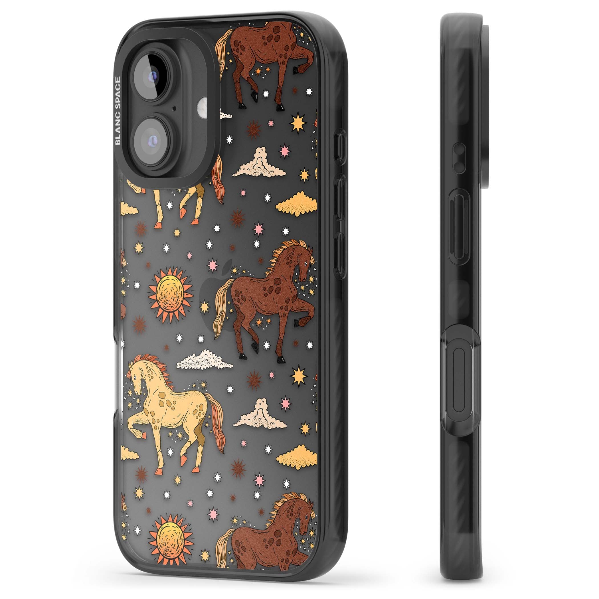 Elevate Your Phone'S Style With This Boho Celestial Sun & Eye Phone Case, Featuring A Mystical Blend Of Suns, All-Seeing Eyes, Butterflies, Stars, And