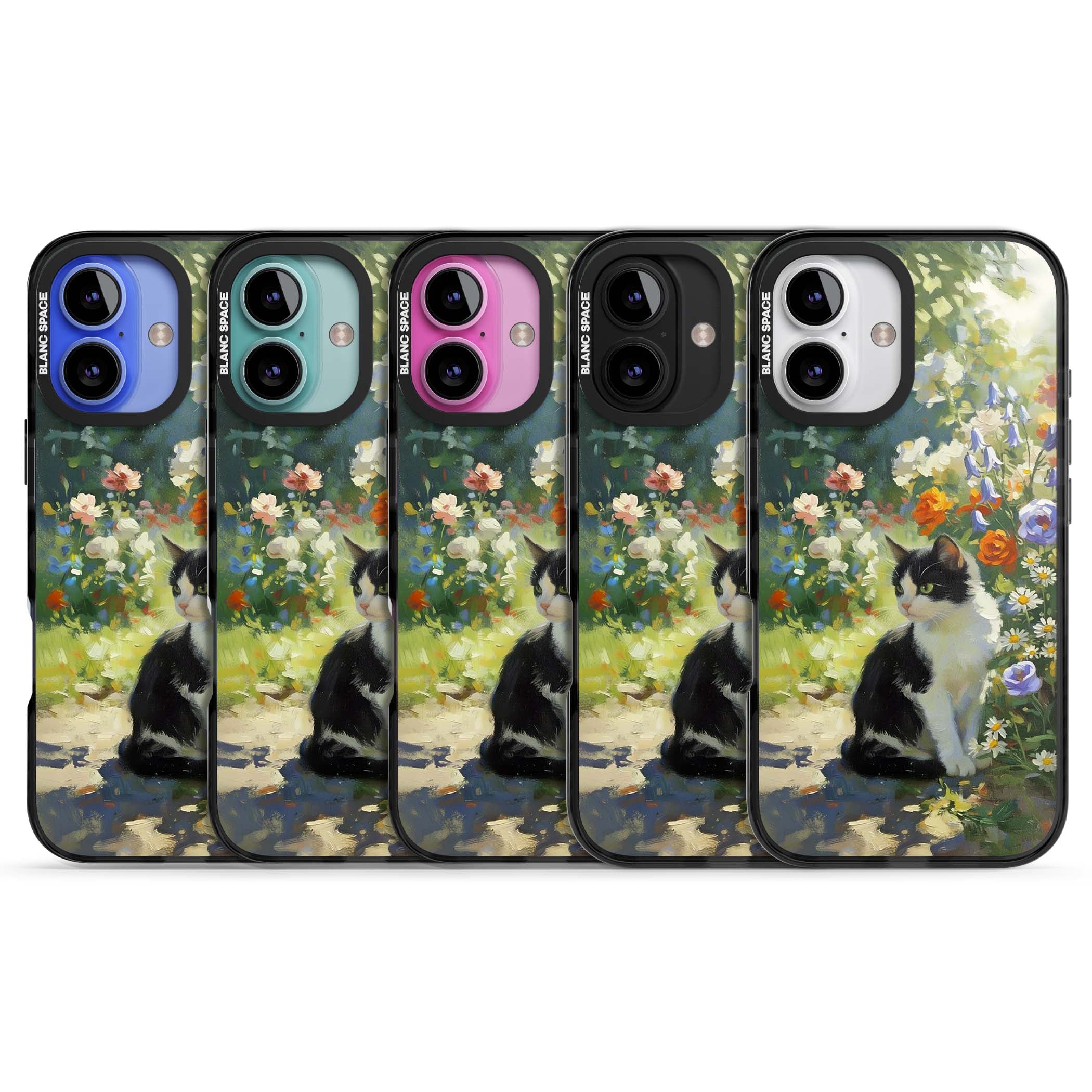 Cat In The Meadow for her iPhone case | Black Impact case for iPhone 16, iPhone 16 Plus
