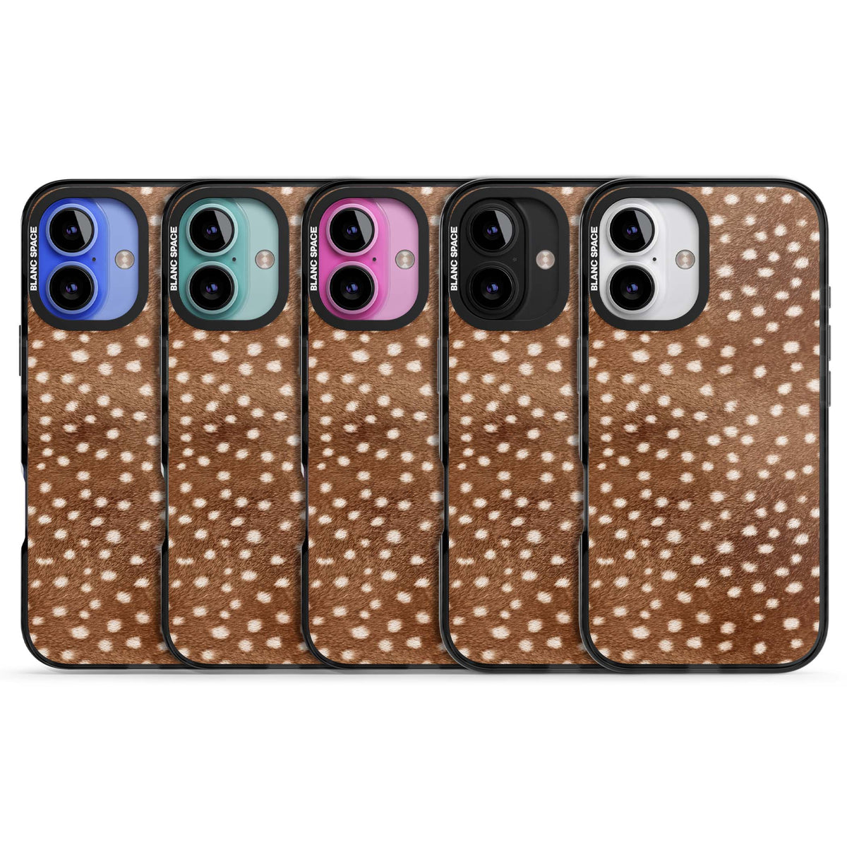 Deer Print animals iPhone case | Black Impact case for iPhone 16, iPhone 16 Plus
