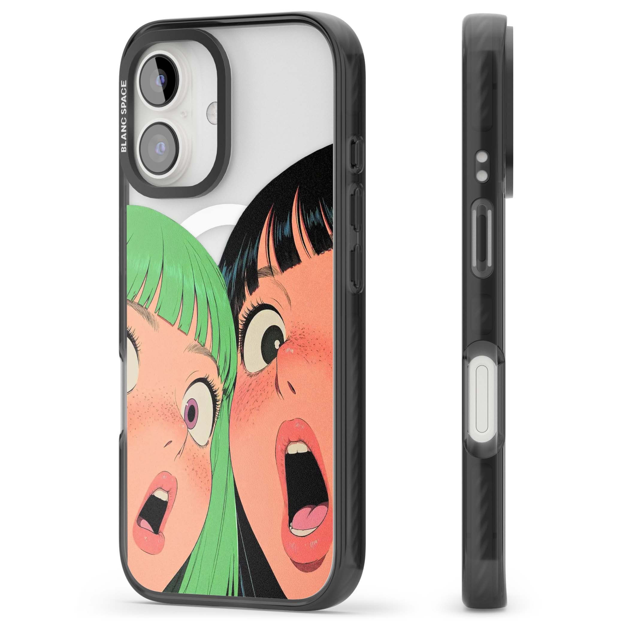 Gasp for her iPhone case | Black Impact Magsafe case for iPhone 16, iPhone 16 Plus