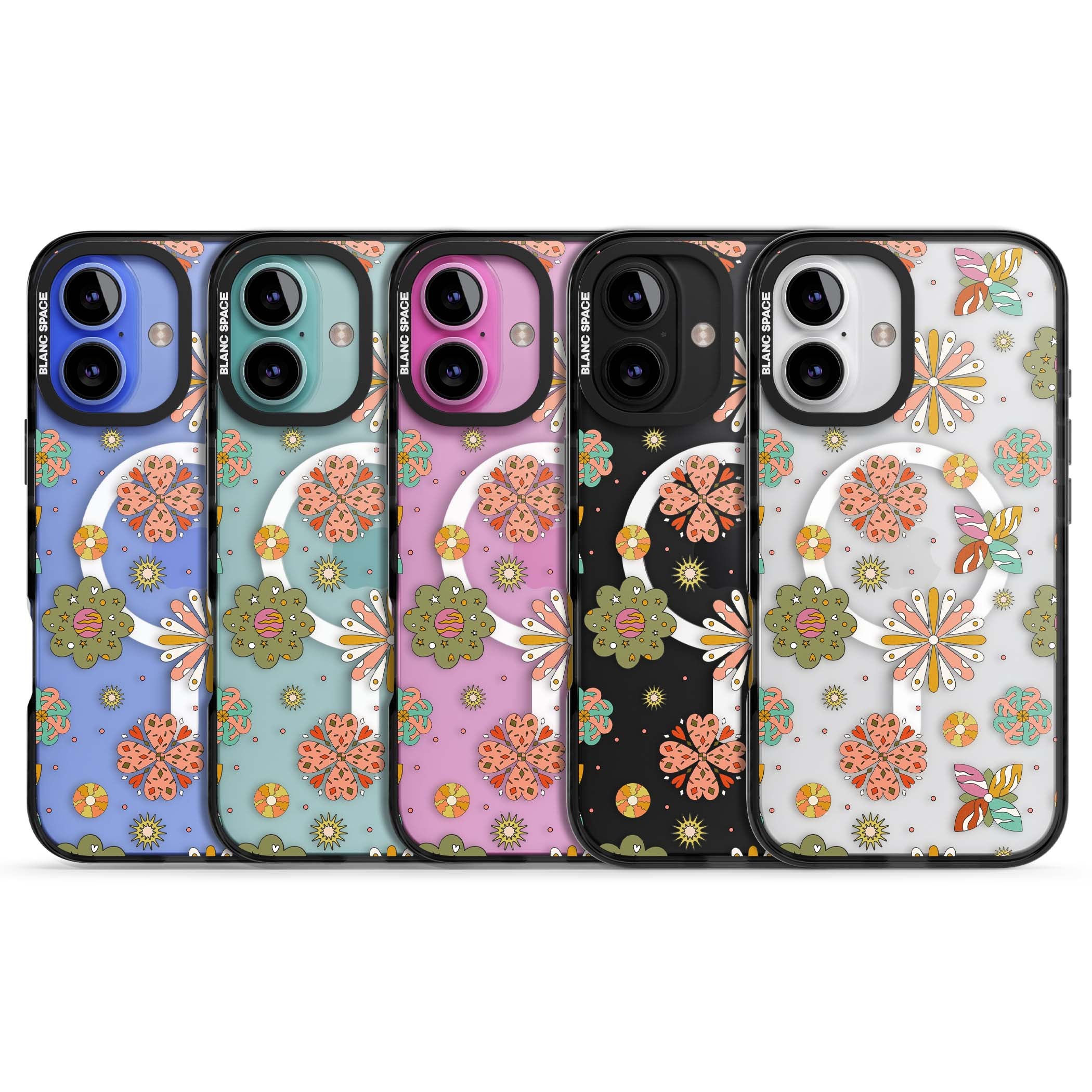 Elevate Your Phone'S Style With This Boho Celestial Sun & Eye Phone Case, Featuring A Mystical Blend Of Suns, All-Seeing Eyes, Butterflies, Stars, And