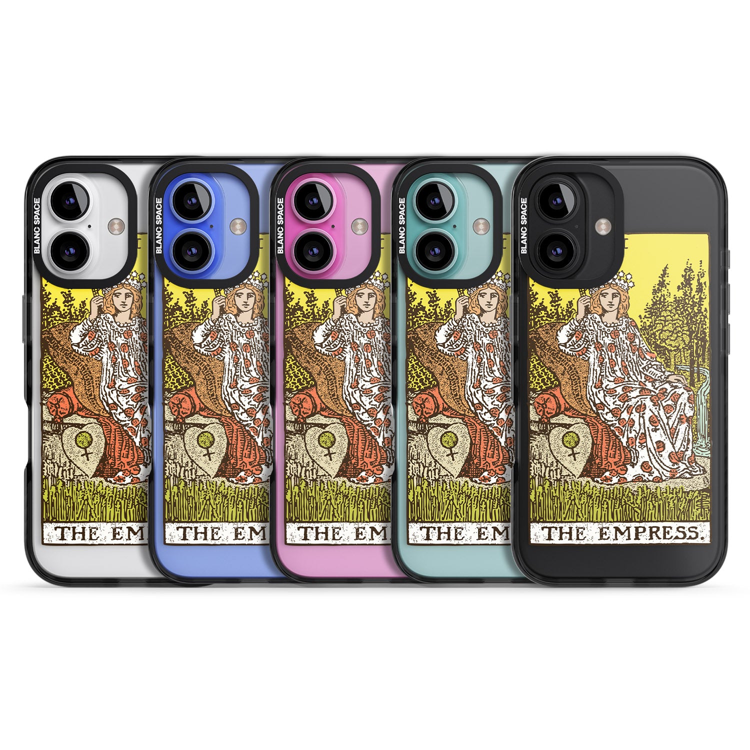 iPhone 16 Pro Max Personalised The Empress Tarot Card - Colour Black Impact Phone Case