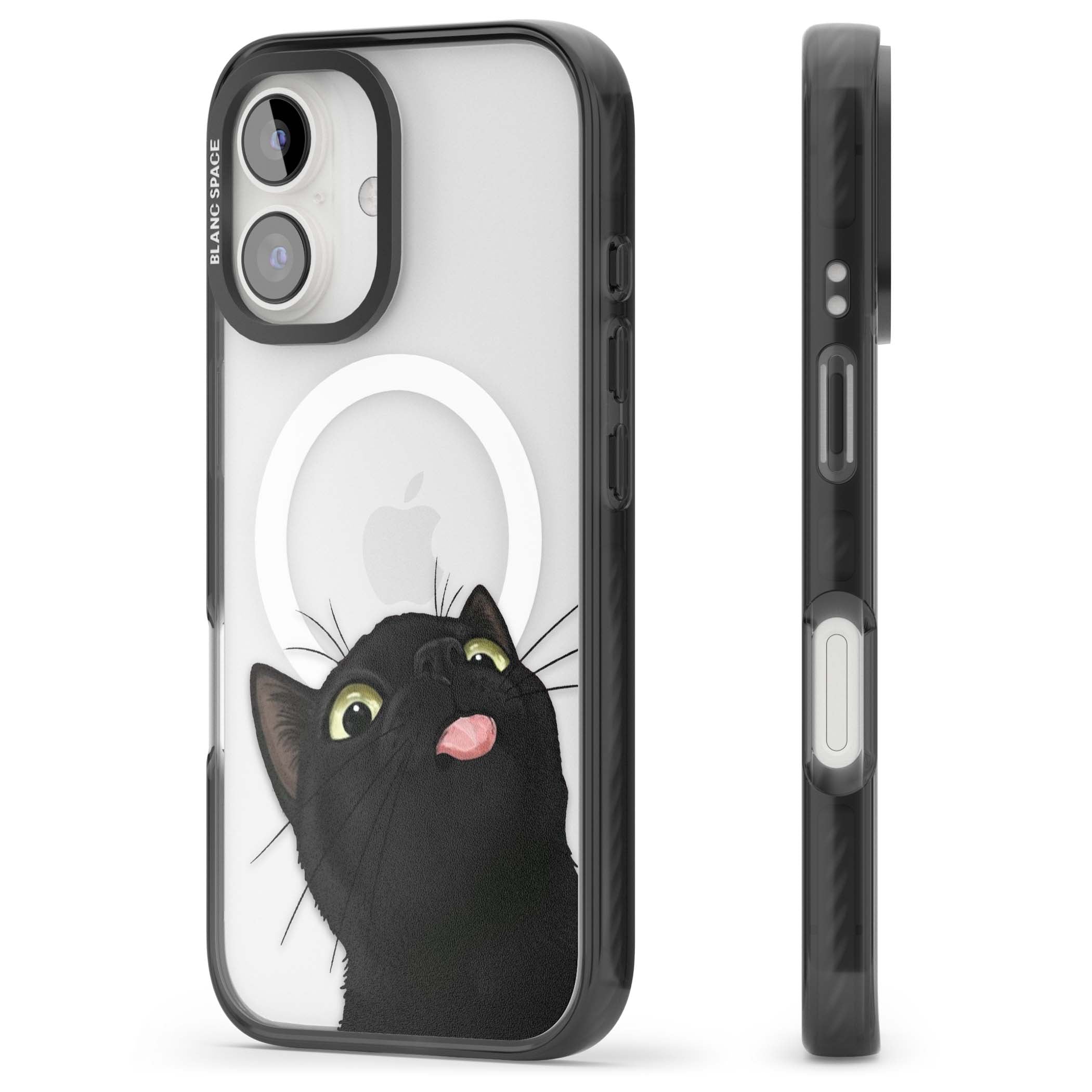 Black Cat Energy for her iPhone case | Black Impact Magsafe case for iPhone 16, iPhone 16 Plus
