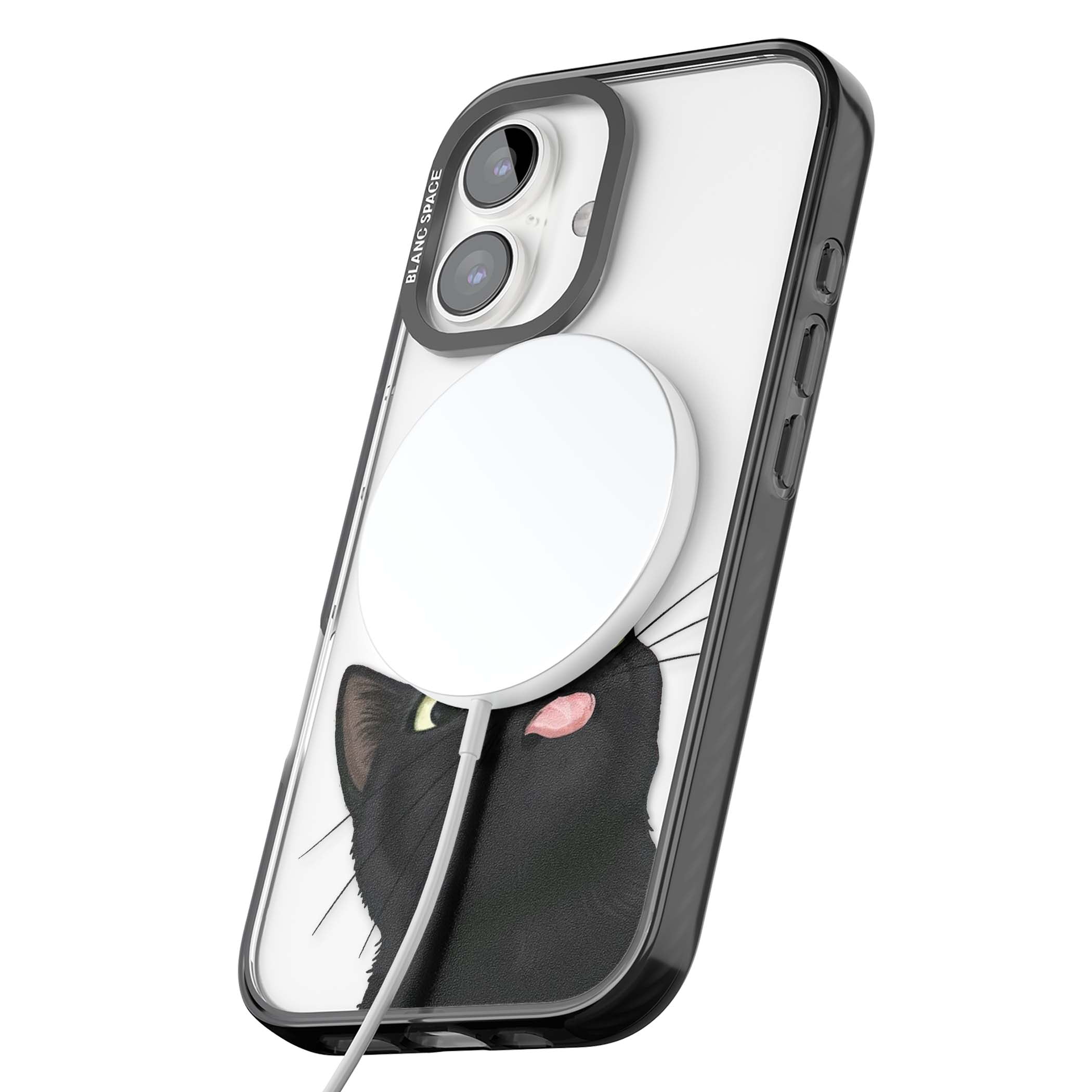 Black Cat Energy for her iPhone case | Black Impact Magsafe case for iPhone 16, iPhone 16 Plus