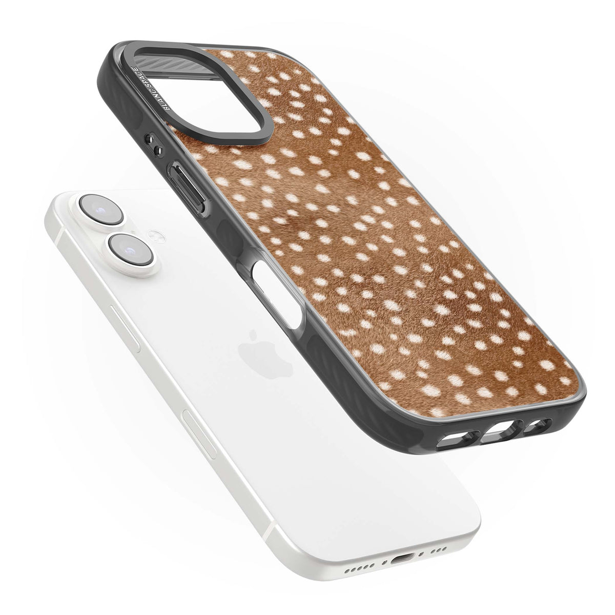 Deer Print animals iPhone case | Black Impact Magsafe case for iPhone 16, iPhone 16 Plus