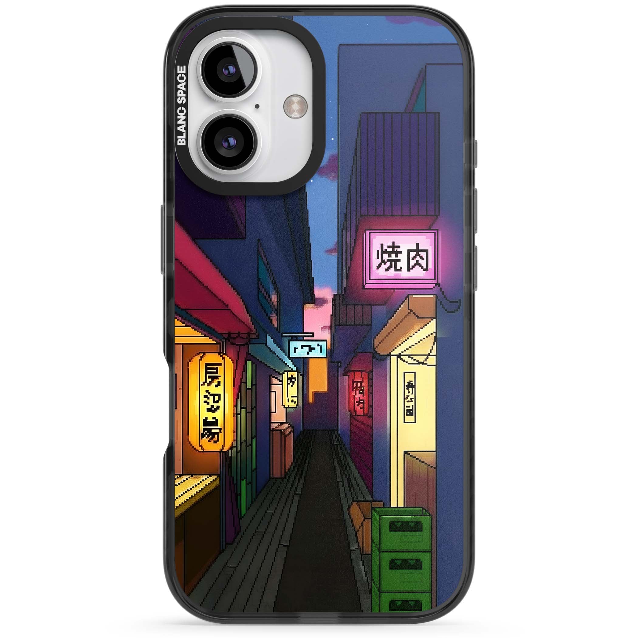 Nights In The Yokocho for him iPhone case | Black Impact Magsafe case for iPhone 16, iPhone 16 Plus