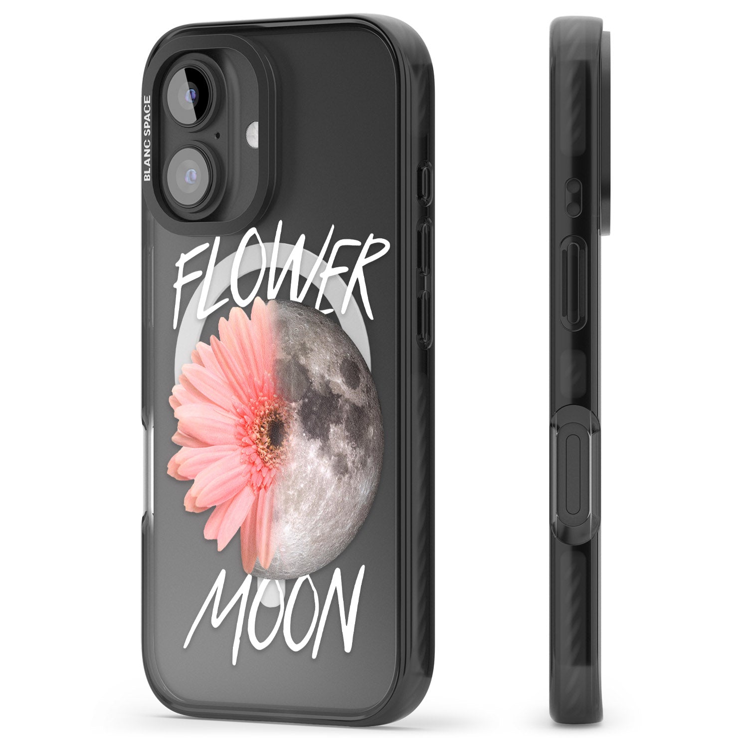 iPhone 16 Flower Moon Clear Impact Phone Case